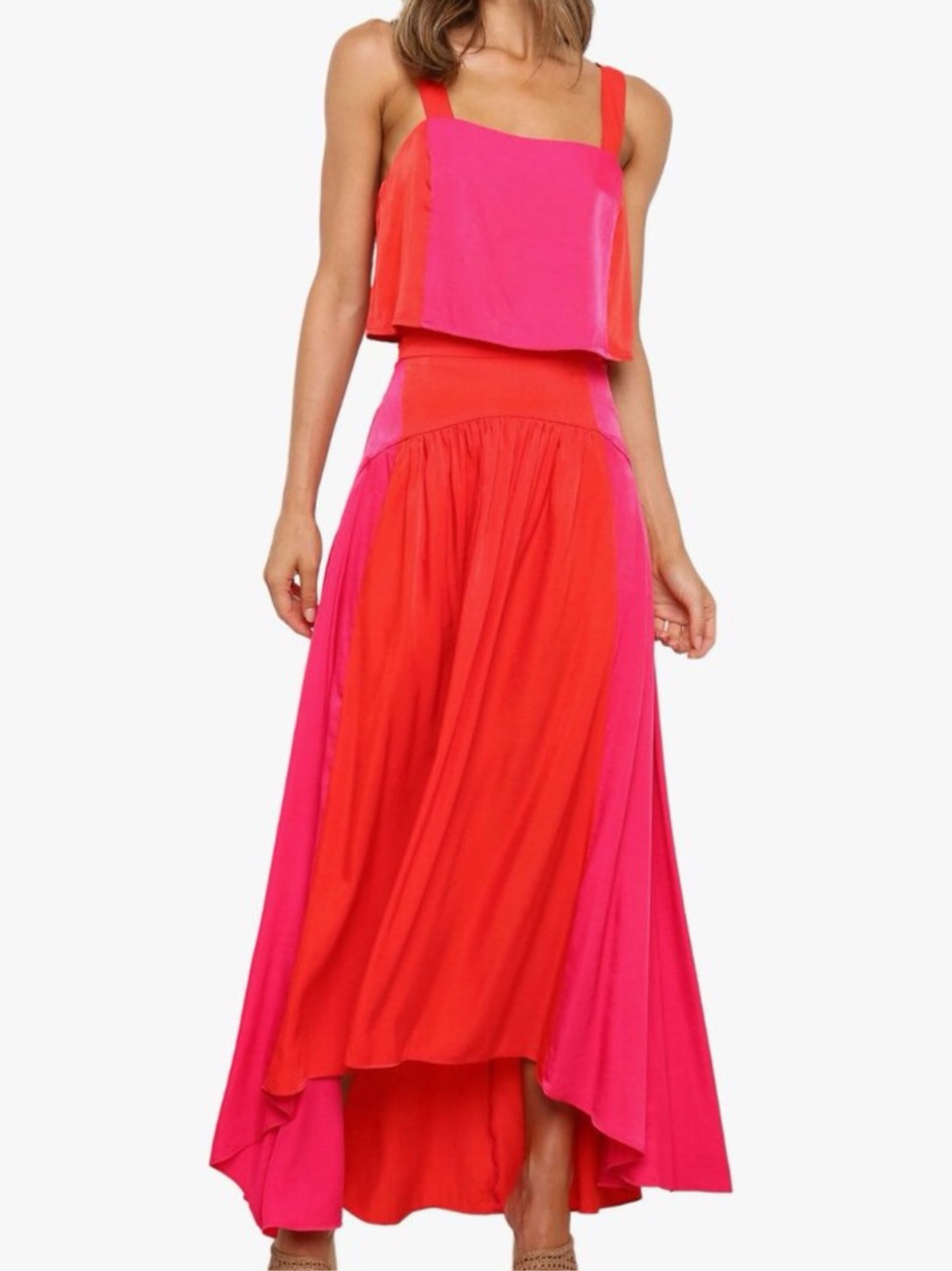 Petal and Pip pink and orange matching skirt set