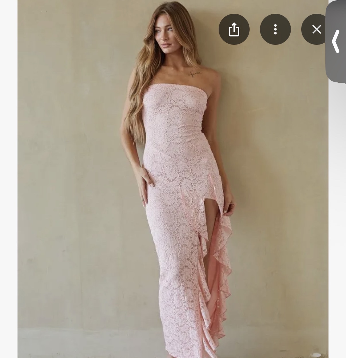 Pink lace American threads maxi dress by American Threads - Pickle Pink lace American threads maxi dress by American Threads - Pickle