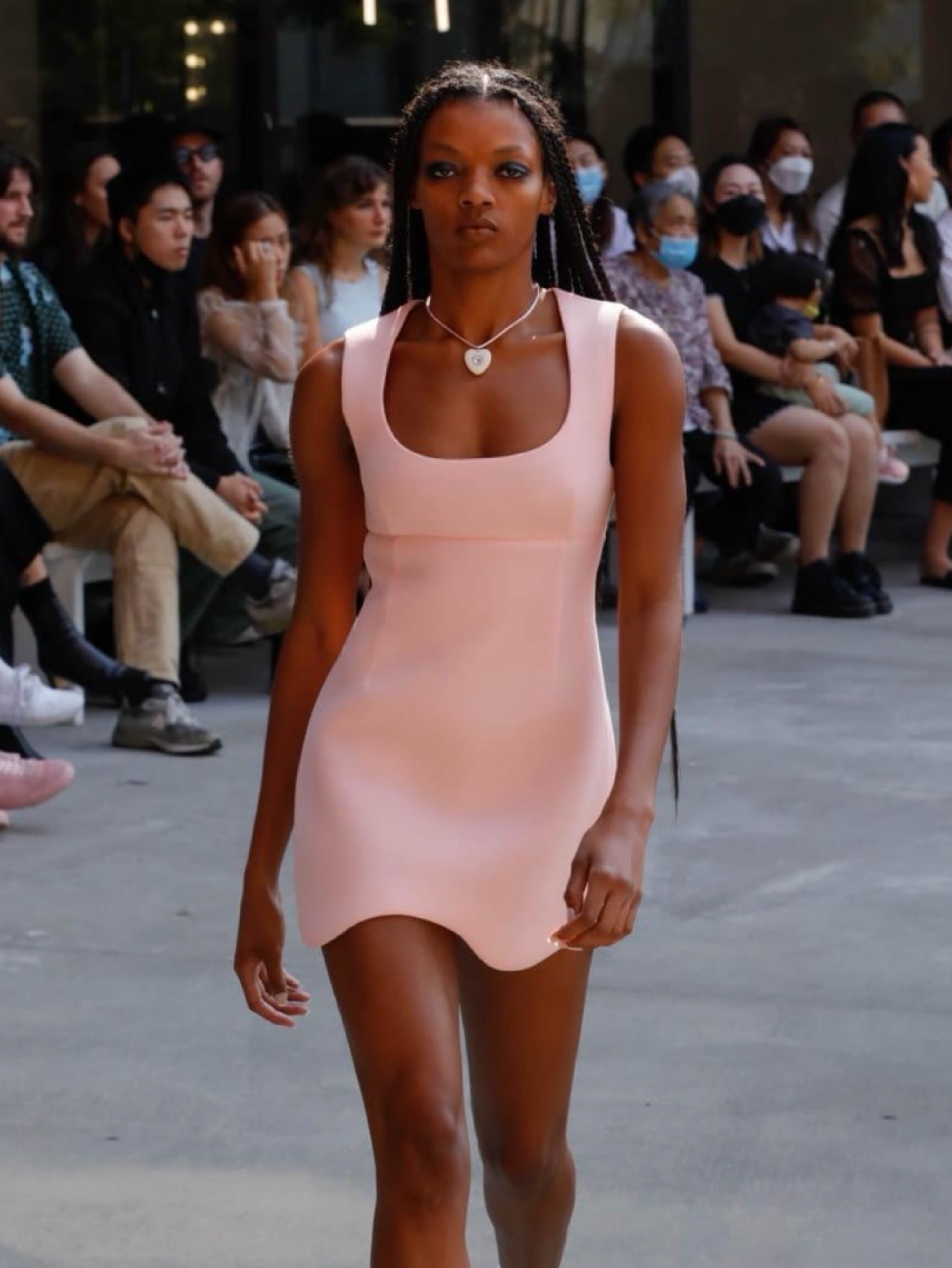 NWT Sandy Liang Rare Pink Cloud Mini Dress