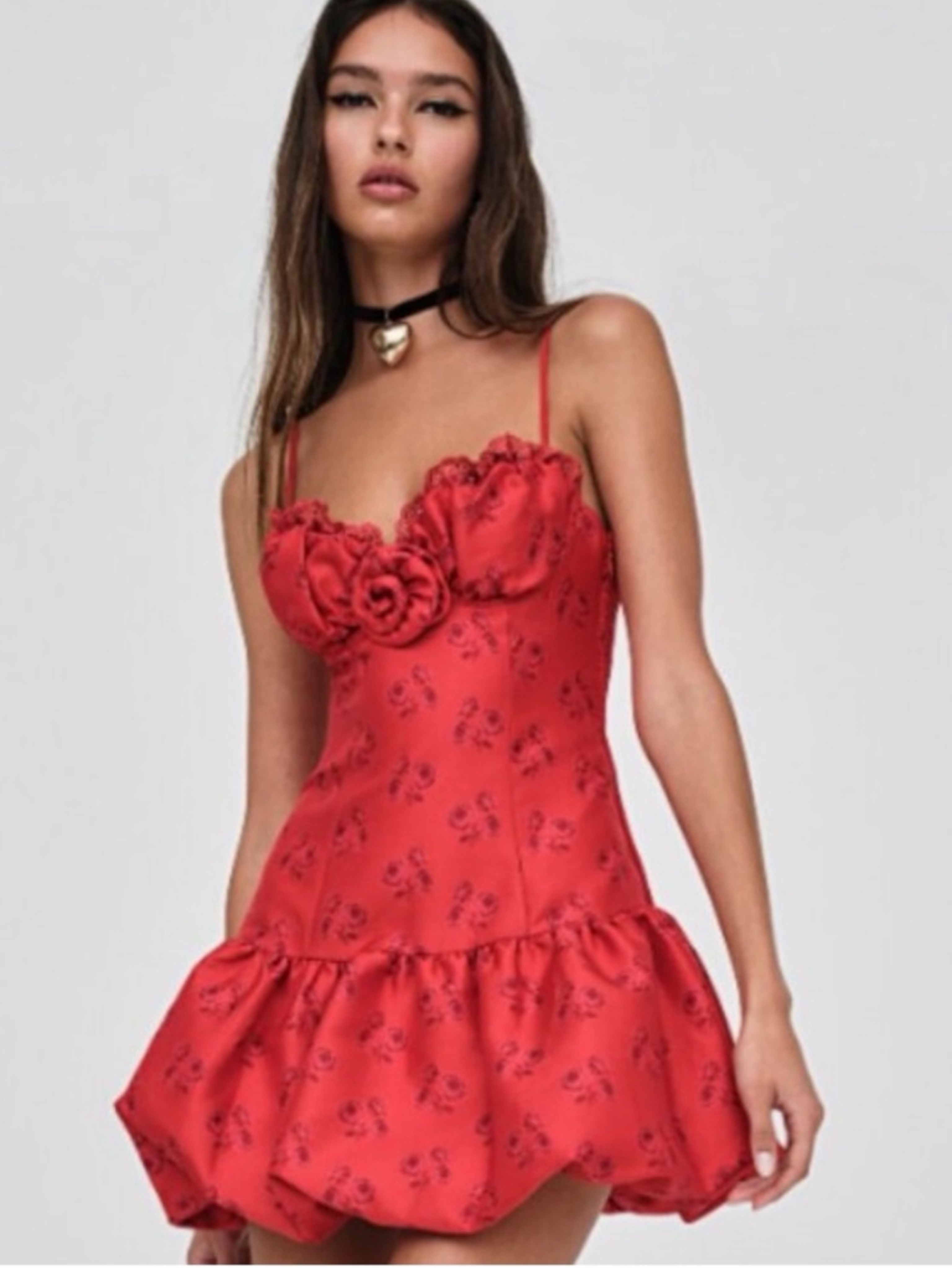 annika mini dress cherry red lovers and friends anika mini dress ANNIKA MINI DRESS CHERRY RED
