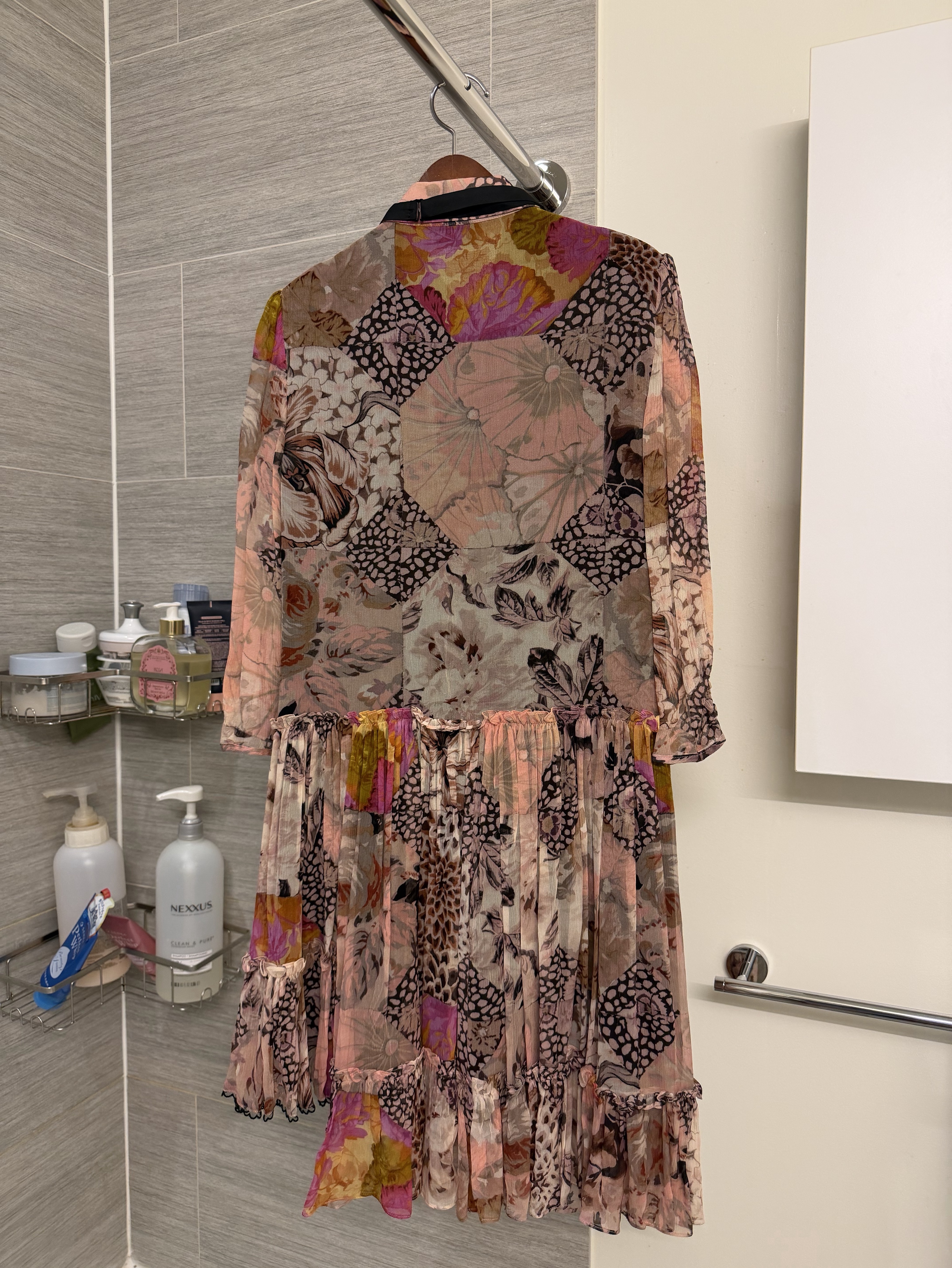 pink coach dress COACH Printed Maxi Dress - Women's Dresses - Pink Multi