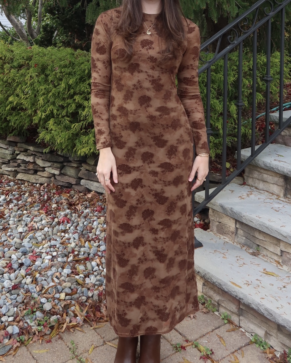 maxi grecian dress Anna-Kaci Grecian Ruffle Stretch Maxi Long Dress - Brown