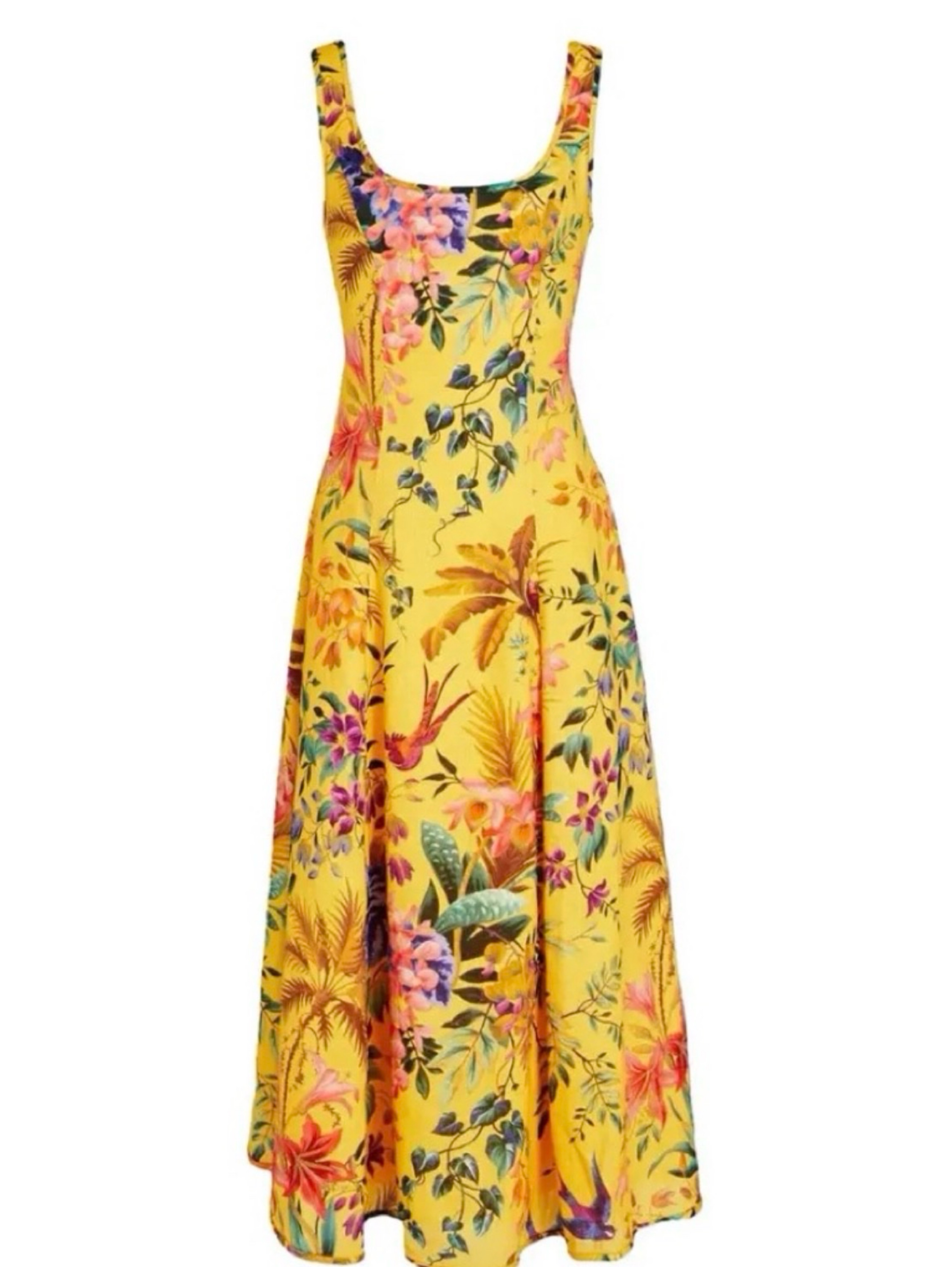 Yellow Linen Zimmerman Dress - m