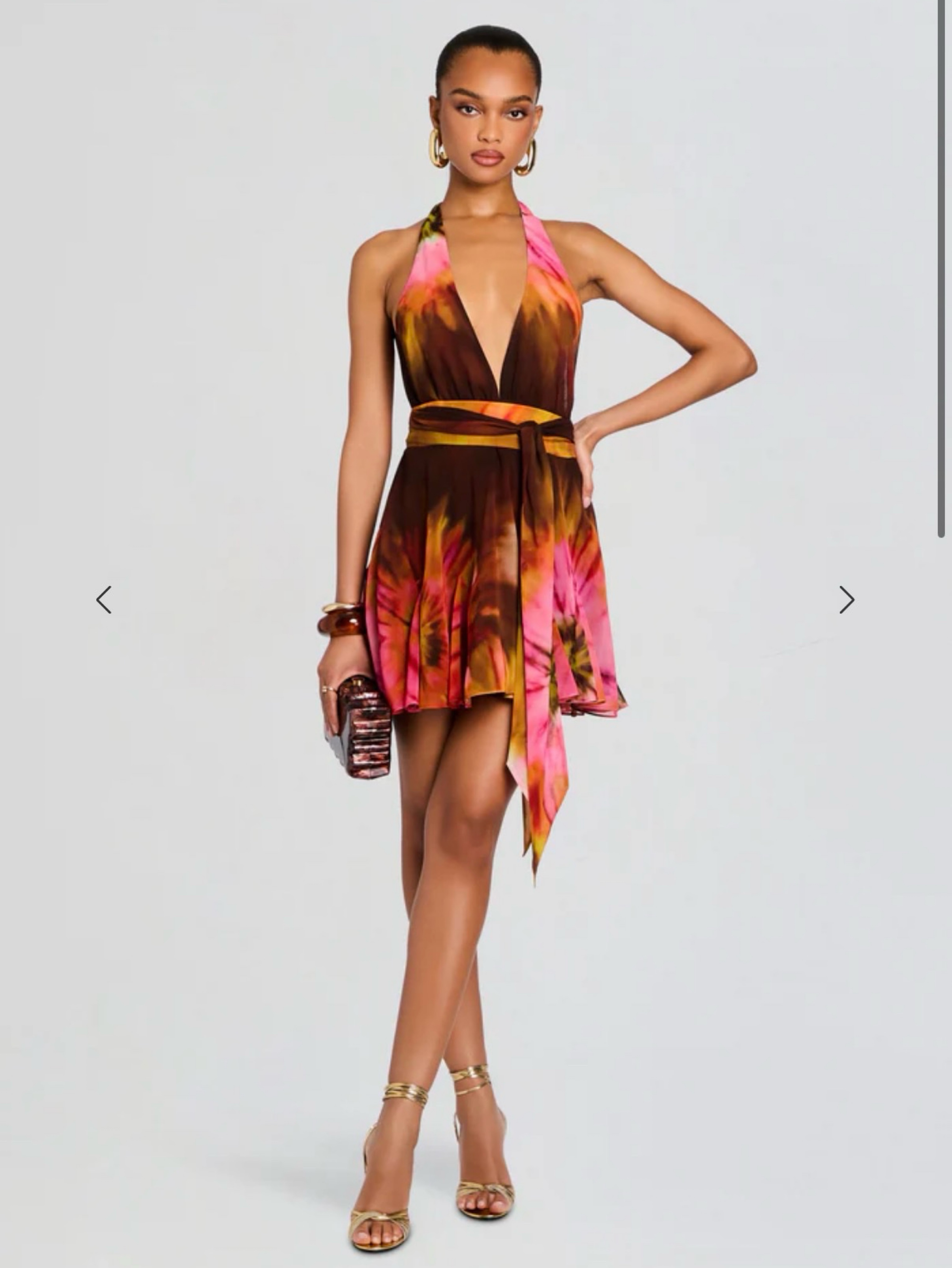 Retrofete Chiffon Mini Dress