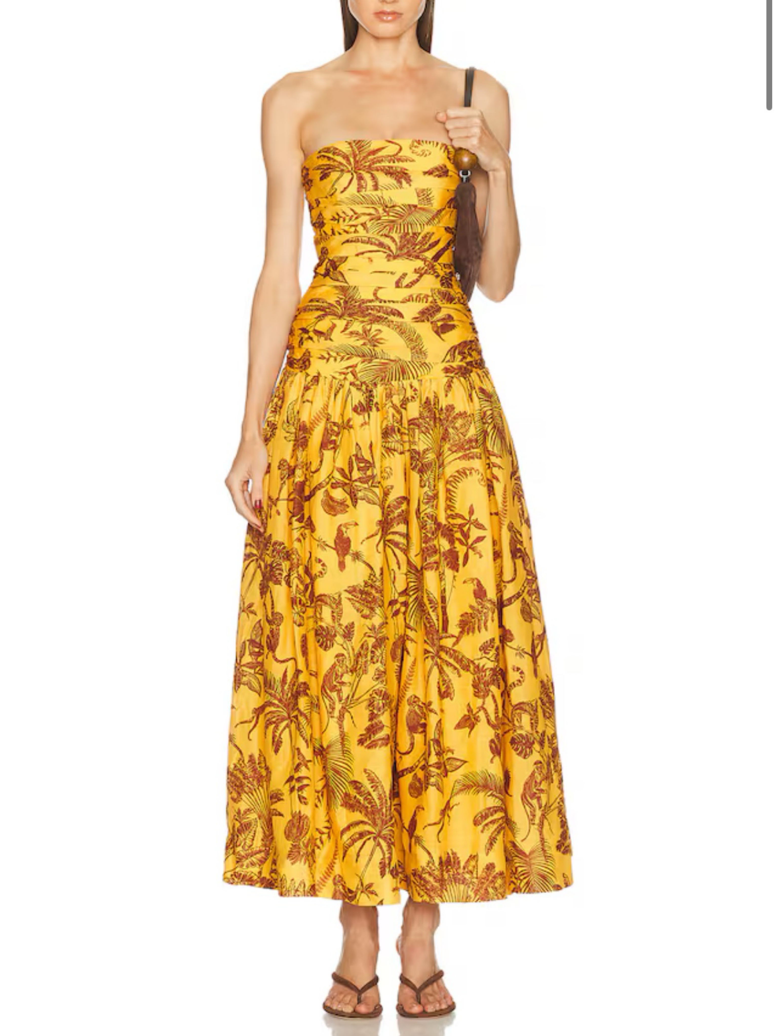 NEW Alemais Banana Blossom Linen Gown - size 6