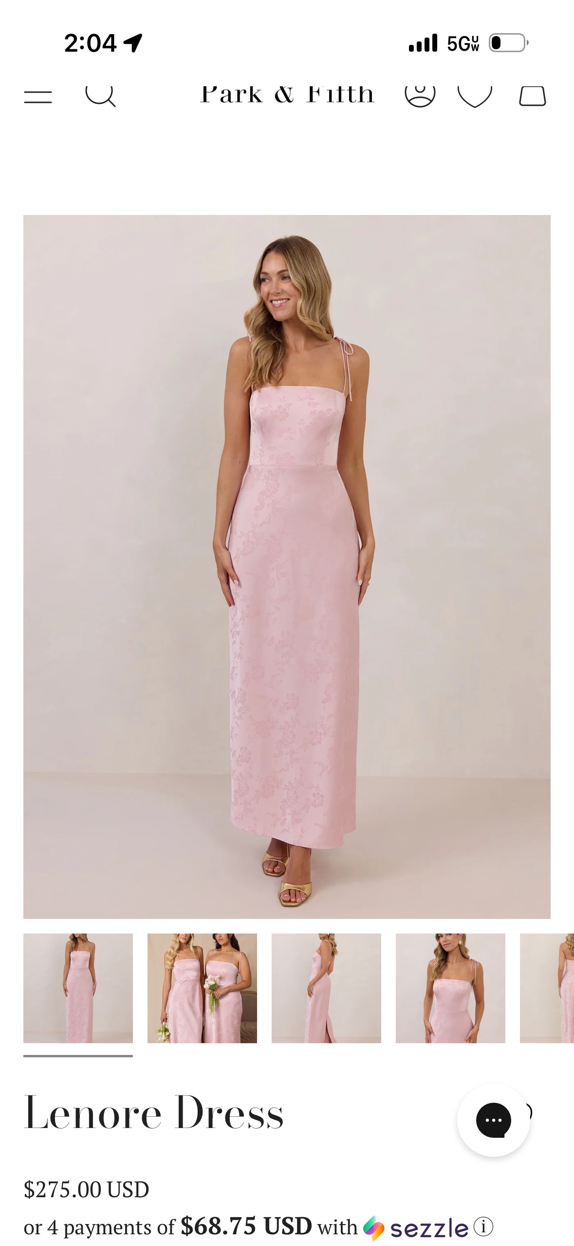 park and fifth pink dress Park & Fifth Bedford Dress by Park And Fifth
