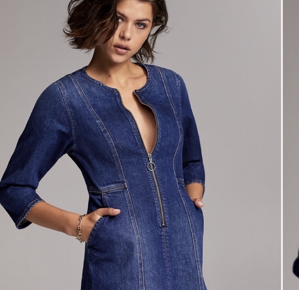 Aritzia Denim Dress by Aritzia - Pickle