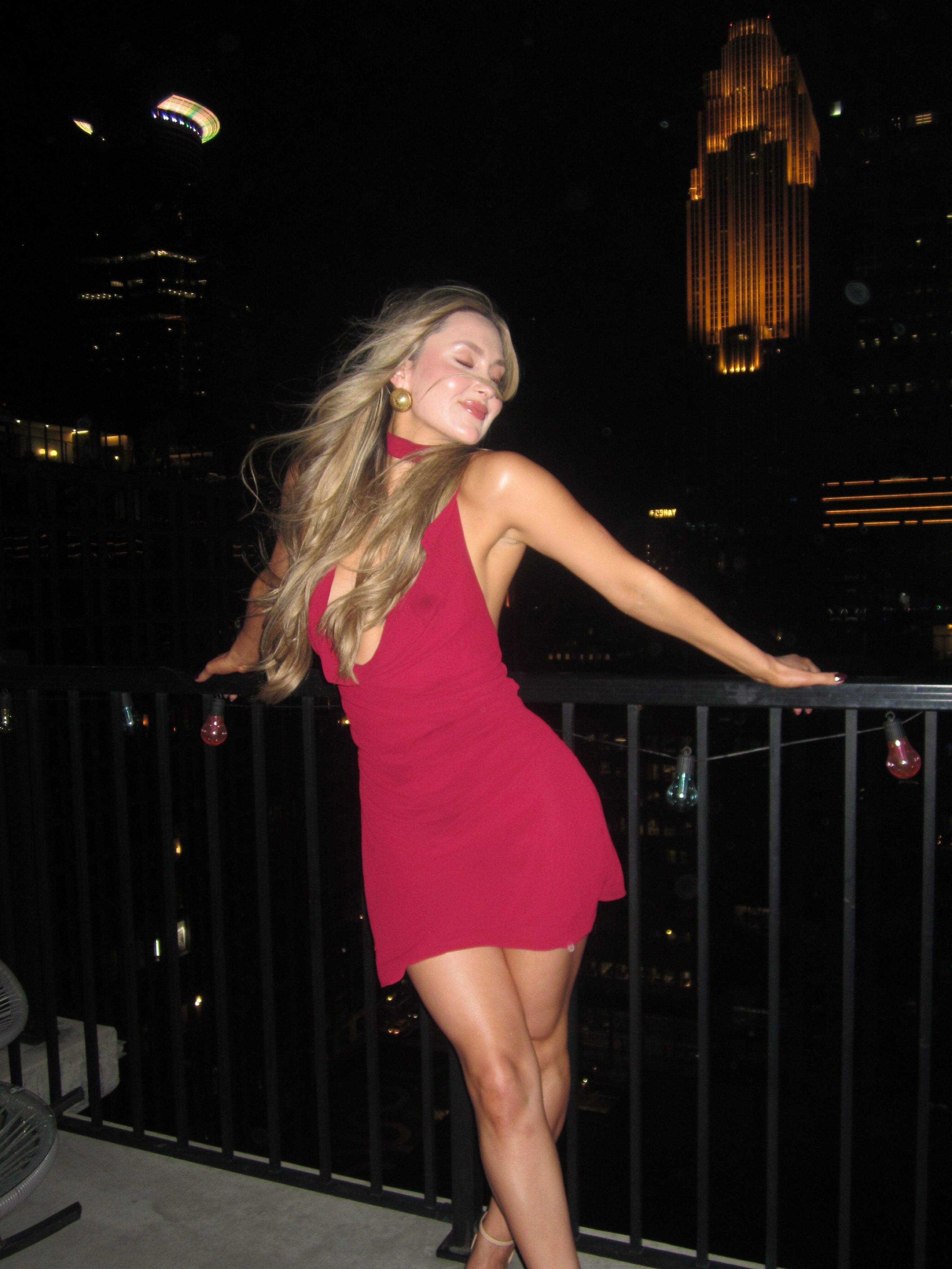 Sasha Therese Faye Mini Dress Ruby XS
