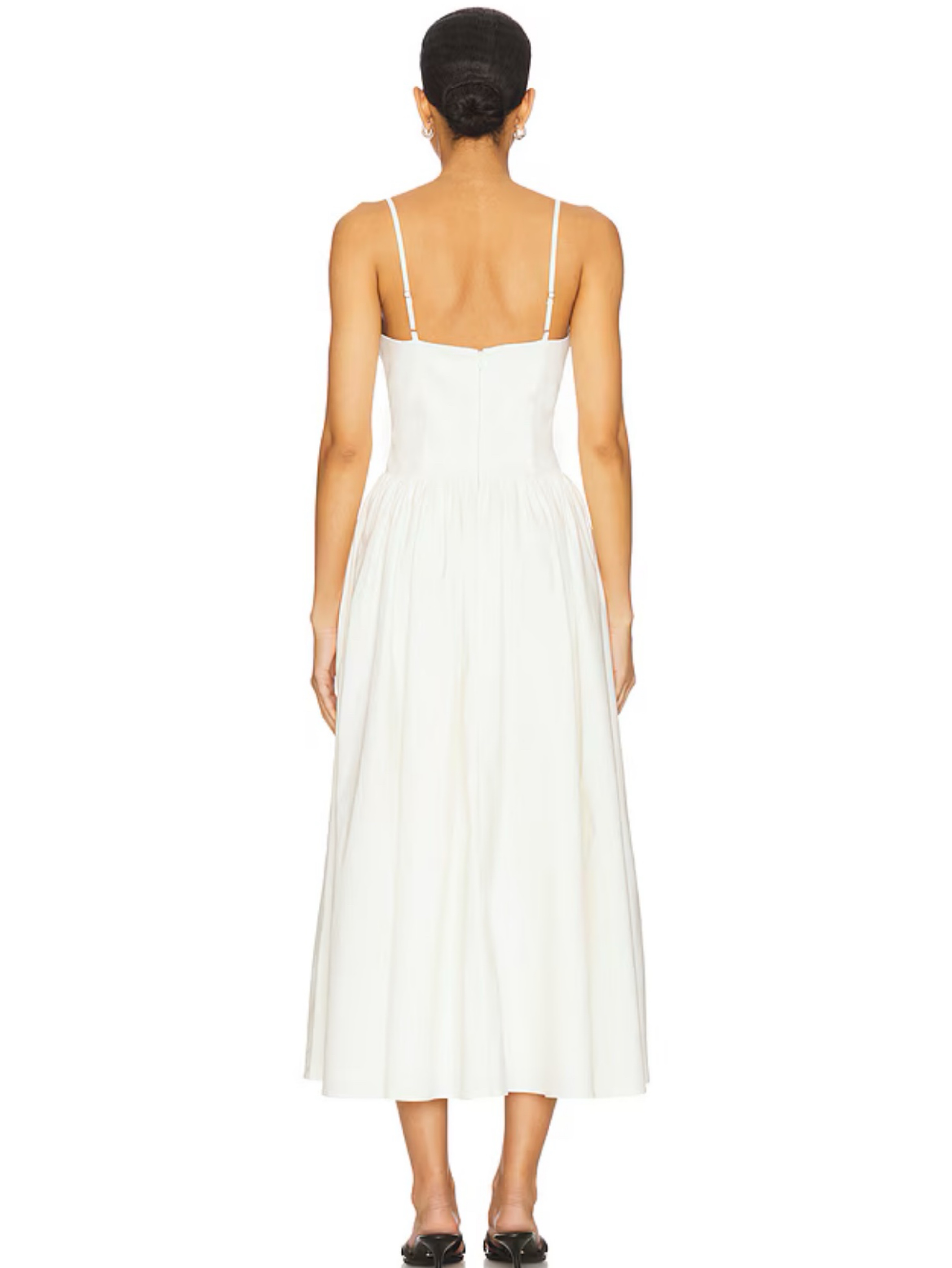 revolve white midi dresses Stone Cold Fox x Emery Dress in Frog closure at bust NWT REVOLVE DANA MIDI DRESS
