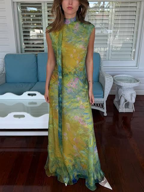 yellow the label green dress Yellow The Label - Monet Dress by Yellow The Label