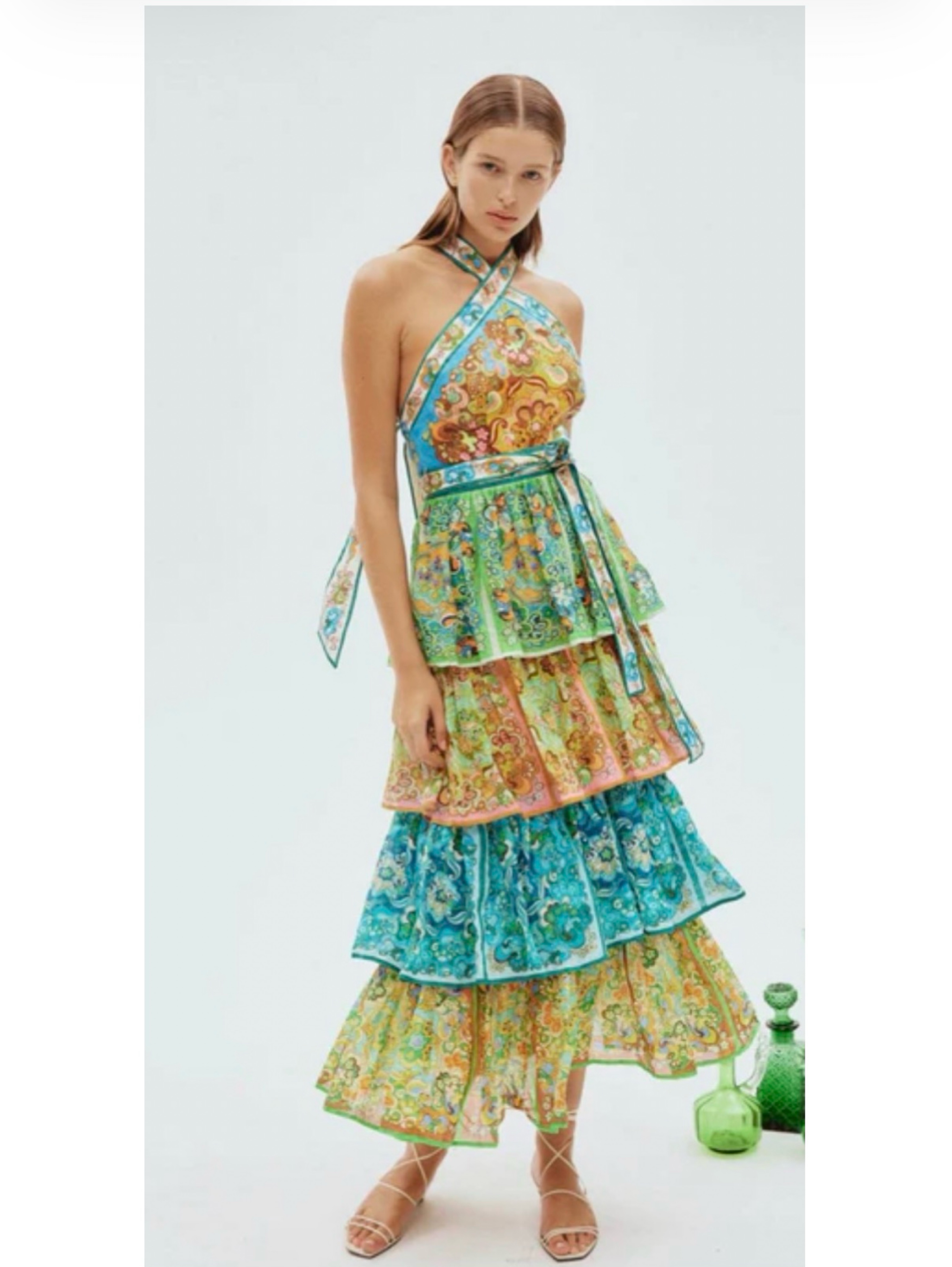 alemais dreamer corset dress Alemais Dreamer Corset Midi Dress in Multi