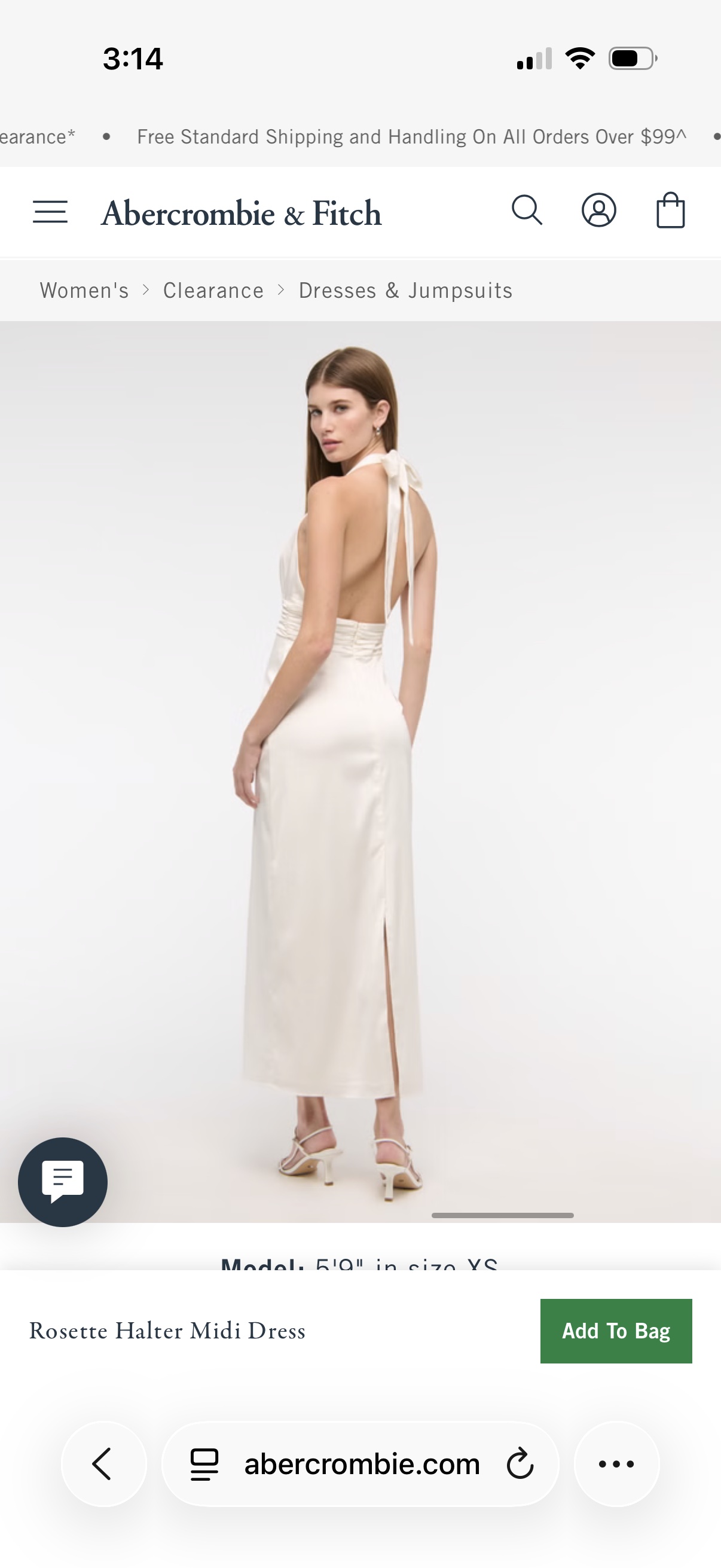 abercrombie cream dress Abercrombie & Fitch Emerson Midi Dress Tie-Strap Floral Cream Size Small  Tall