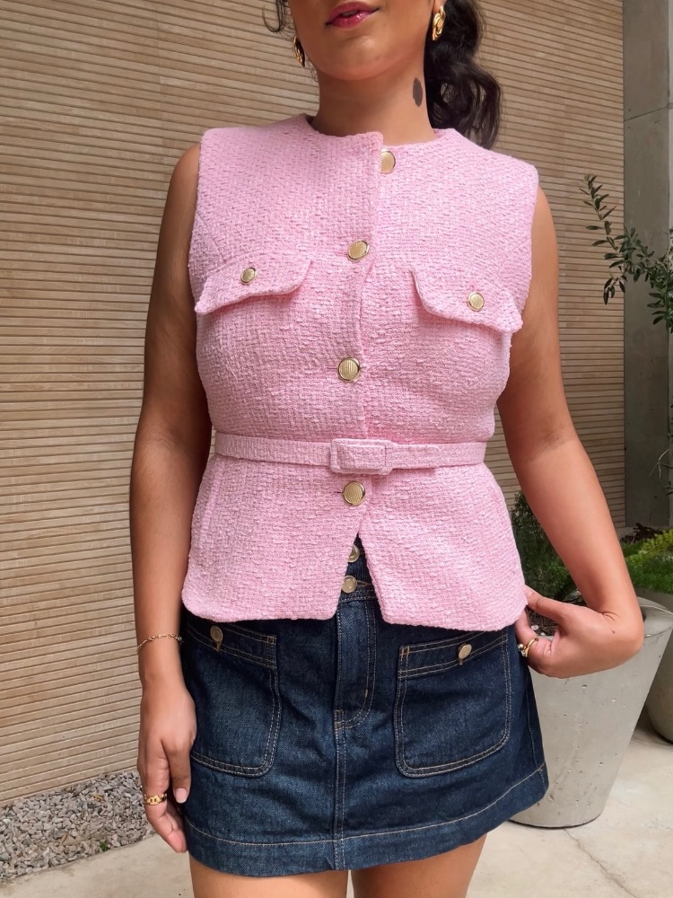 Tweed Vest Top by Zara | Pickle