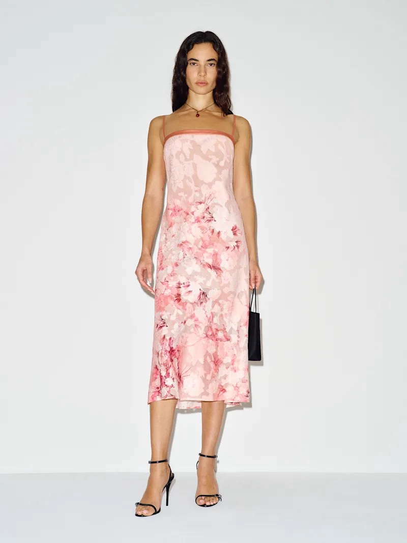 cocktail dress reformation Monette Linen Dress