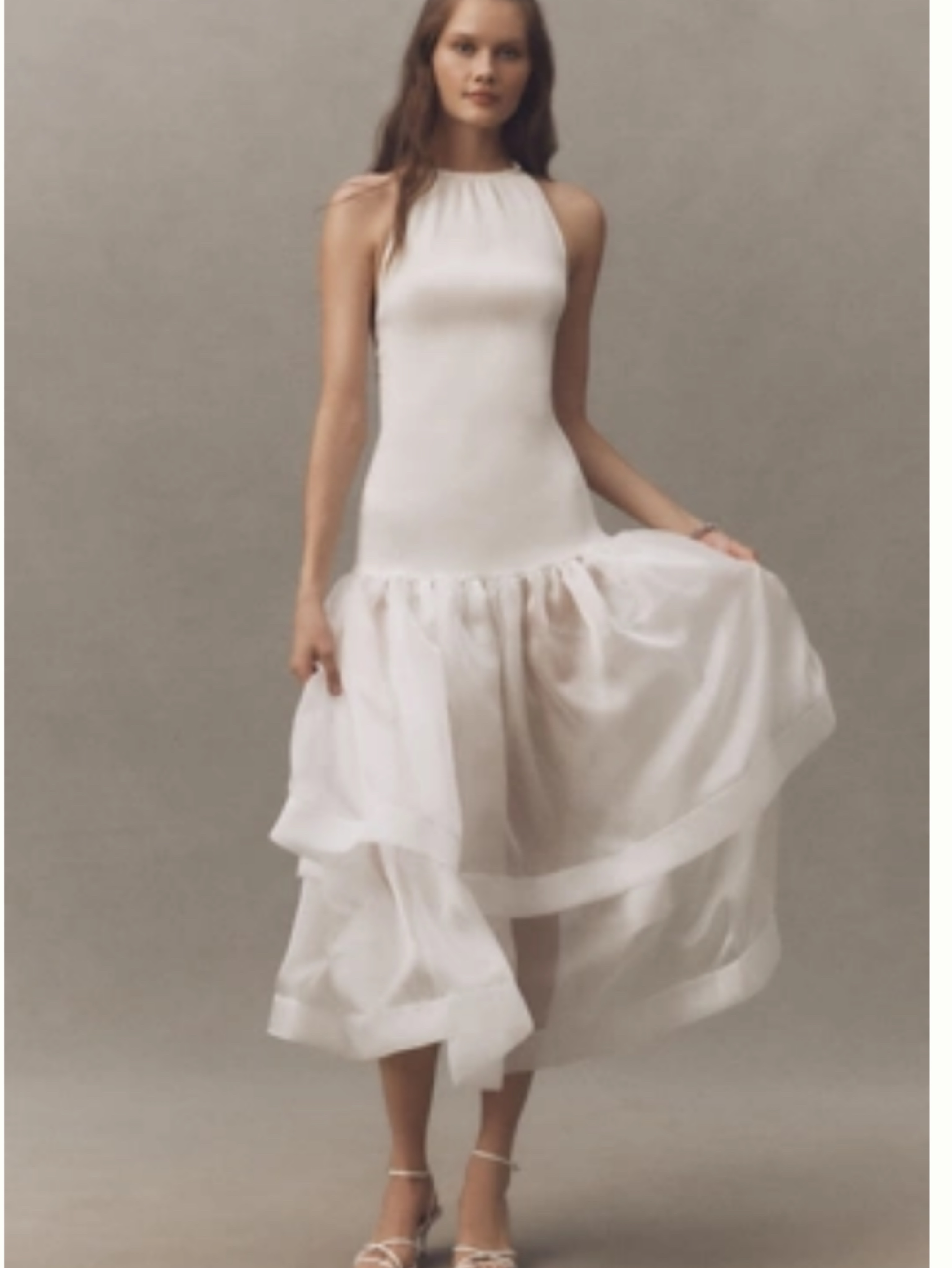anthropologie white halter dress LIDEE Carrie by Anthropologie fabric_category_A