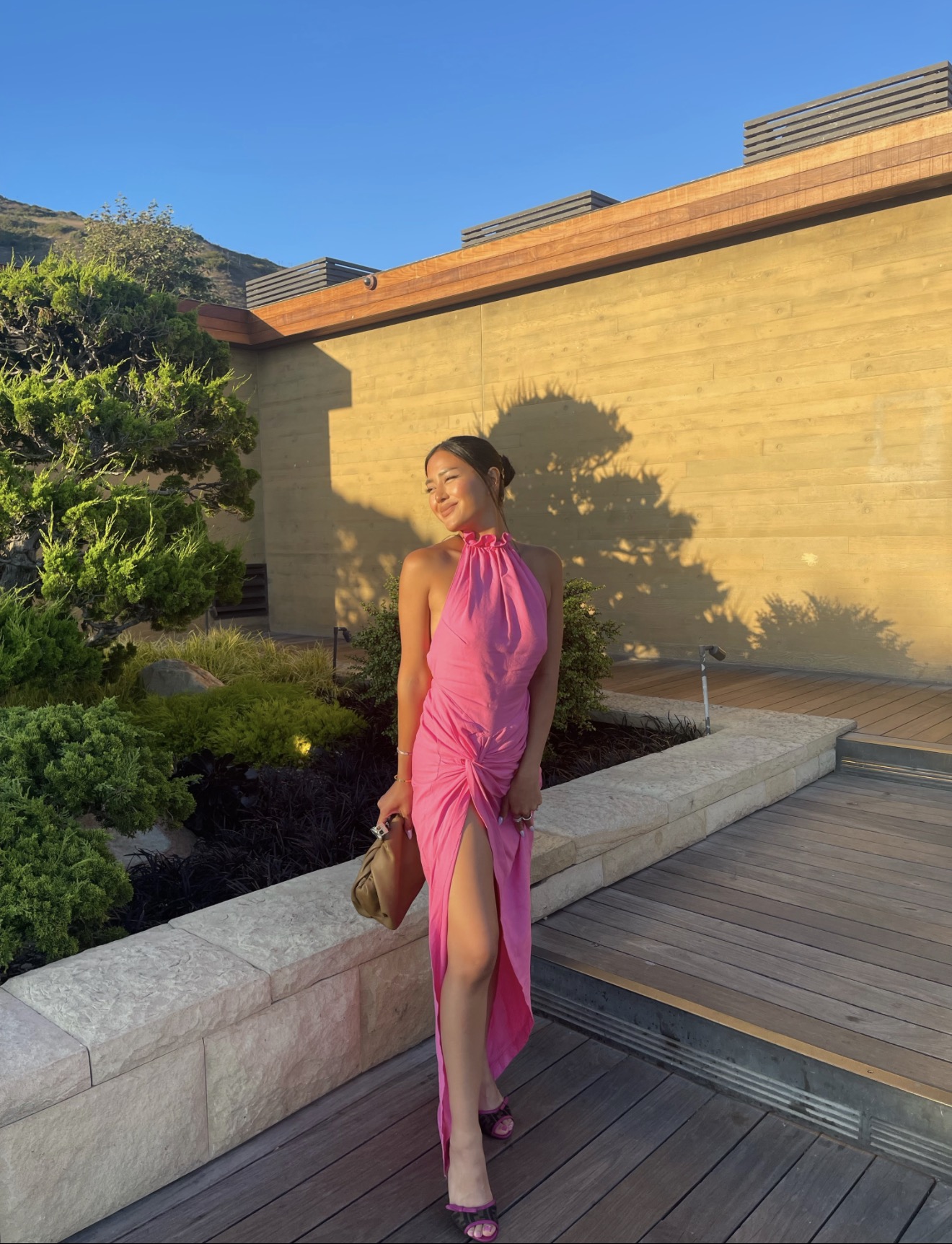 isla dress in pink ow collection OW Collection Isla Dress in Pink by OW collection