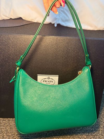 Prada Emerald Green Saffiano leather Purse by Prada | Pickle