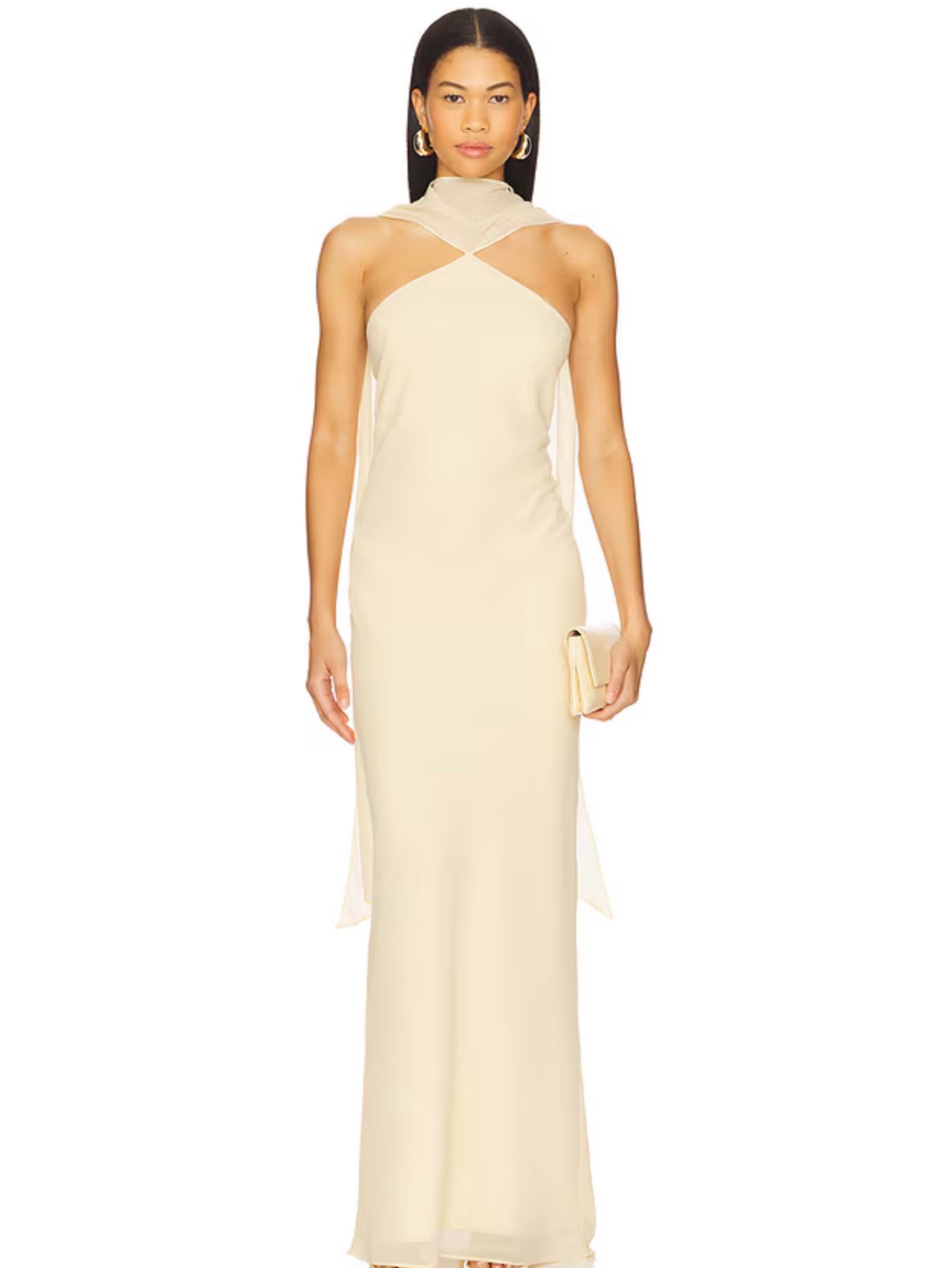revolve yellow halter dress x REVOLVE Frida Halter Dress