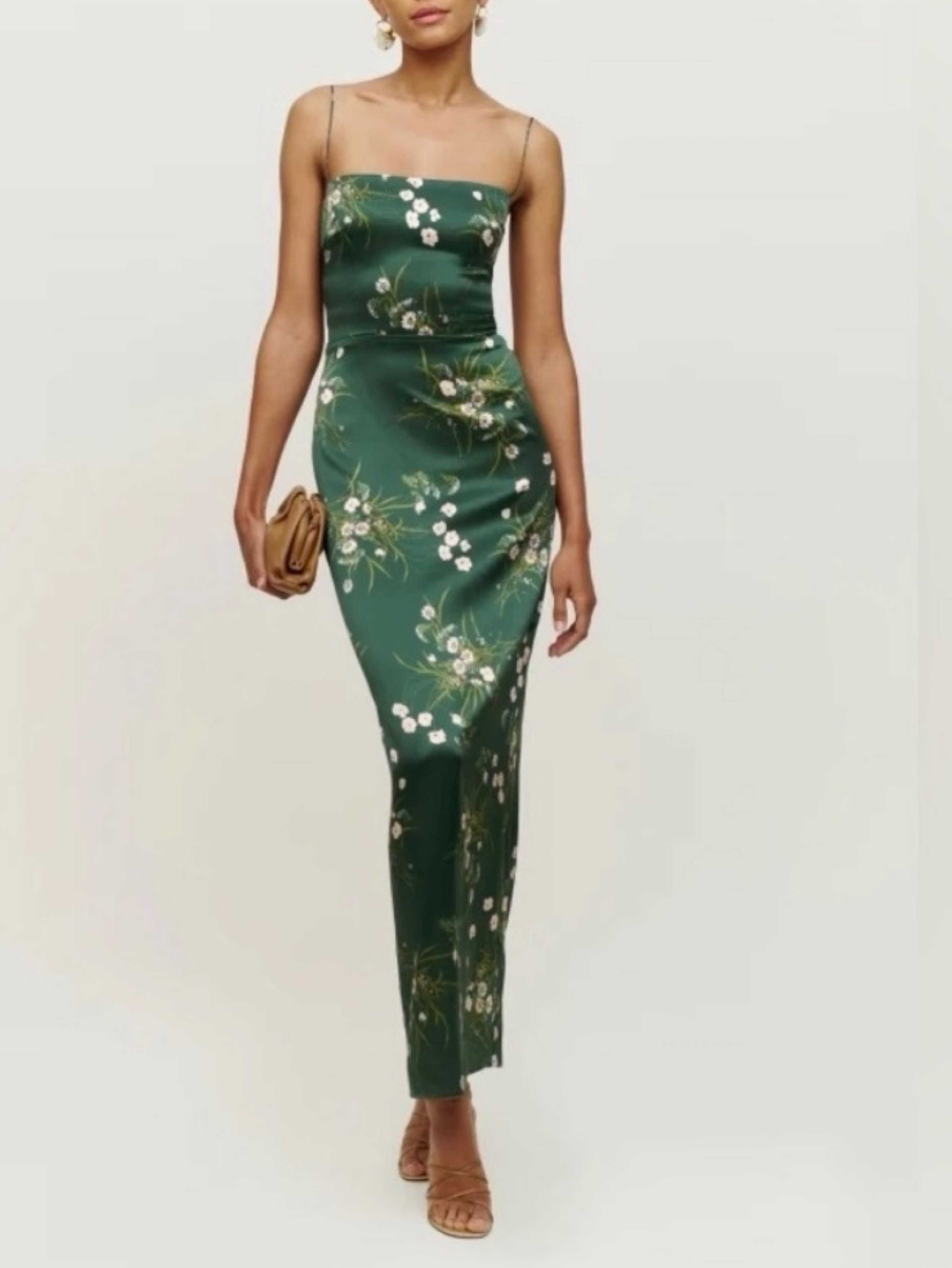 Reformation Frankie Silk Dress