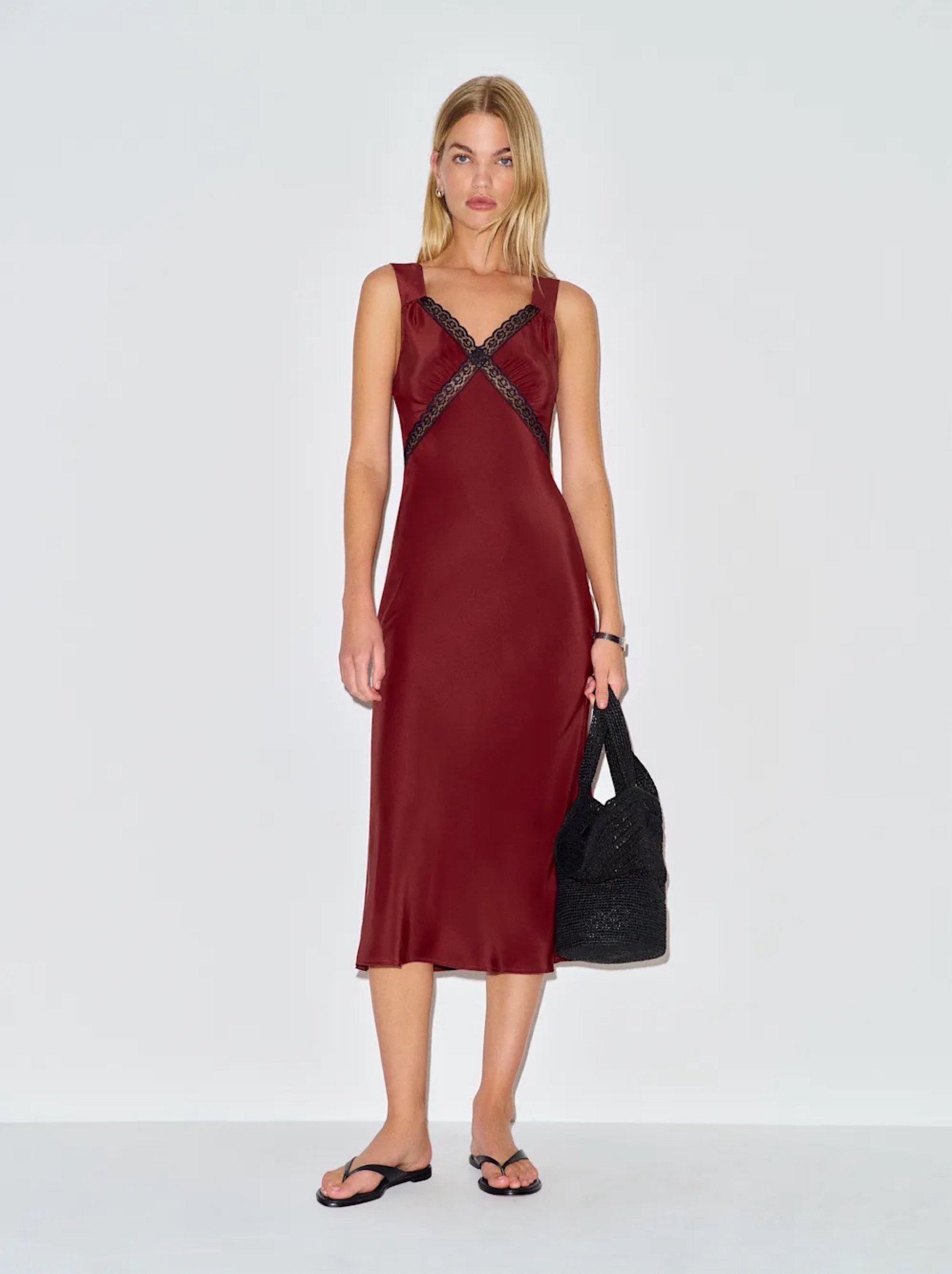 Reformation Silk Lacy Dress by Reformation | Pickle