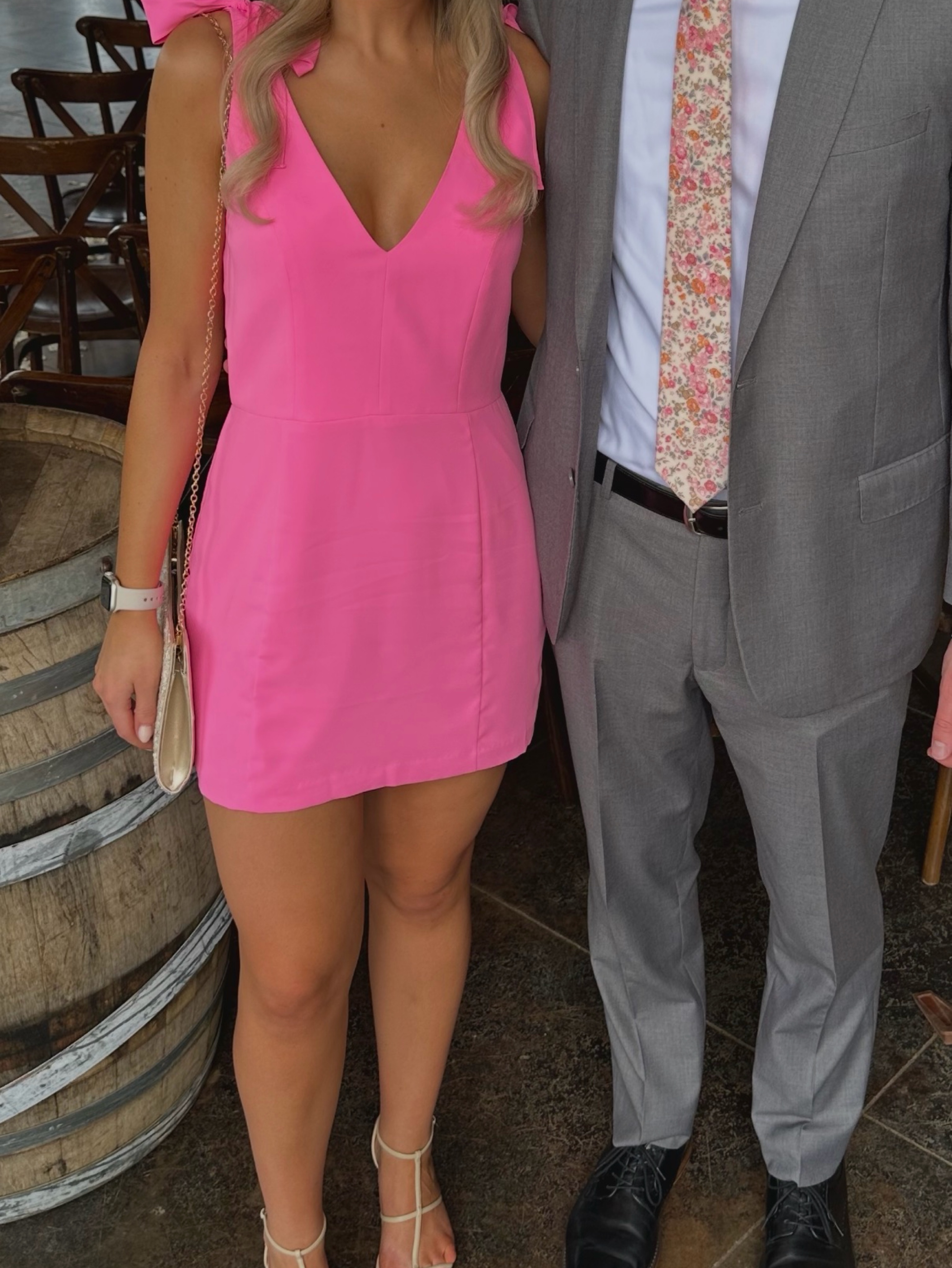 Amanda Uprichard Allora Dress In Shocking Pink