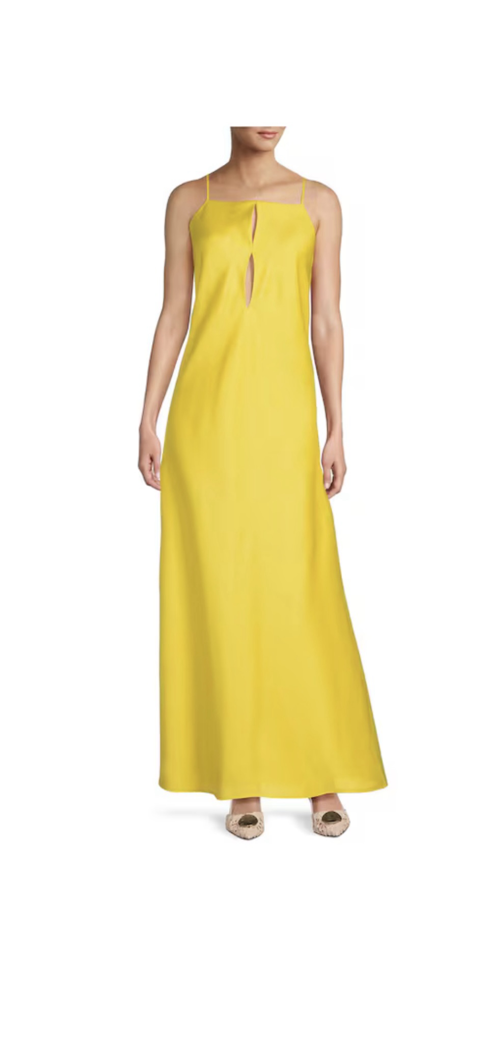 antonio melani yellow lace dress Antonio Melani Yellow Maxi Dress. , Worn once to a