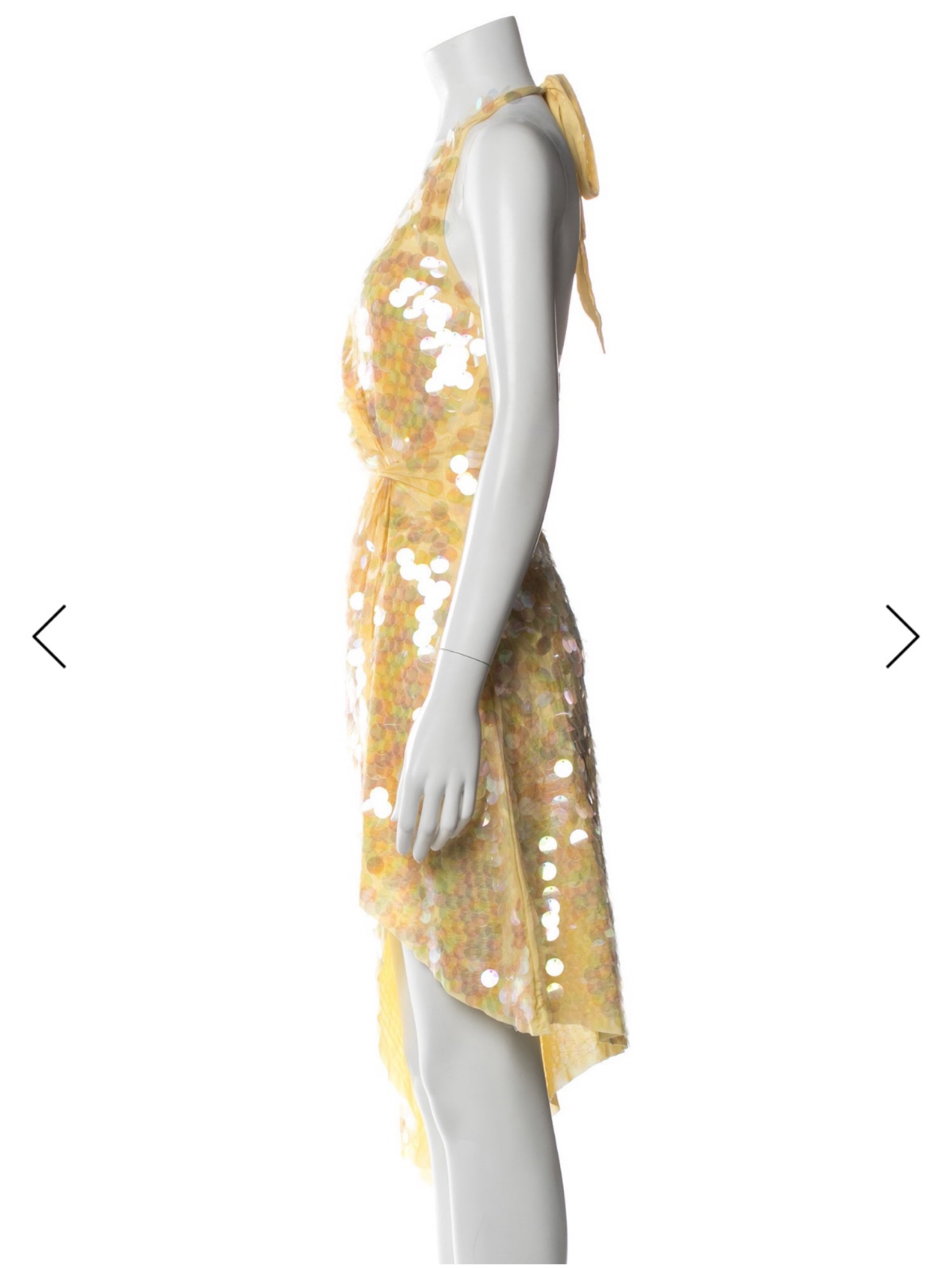 butter yellow sequin dress Lavinia Sequin Maxi Dress - Butter Yellow