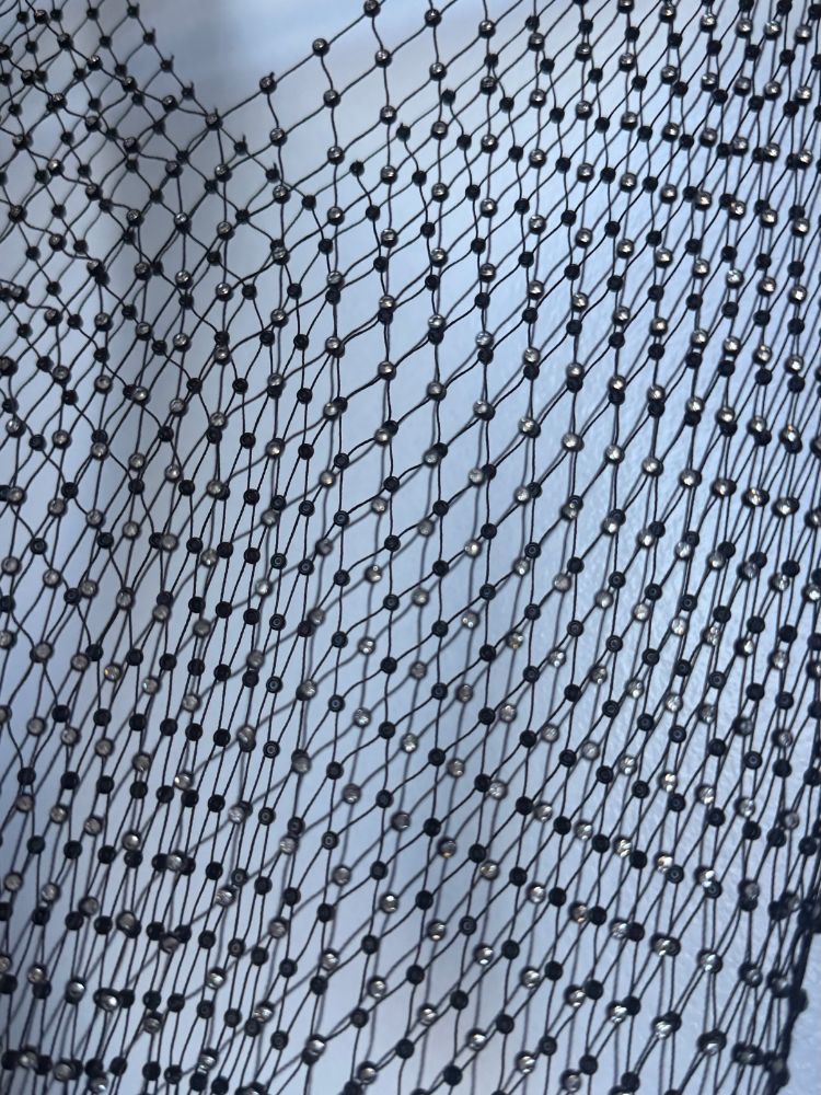 Dolls Kill Black Beaded Mesh Top, photo 2 of 2
