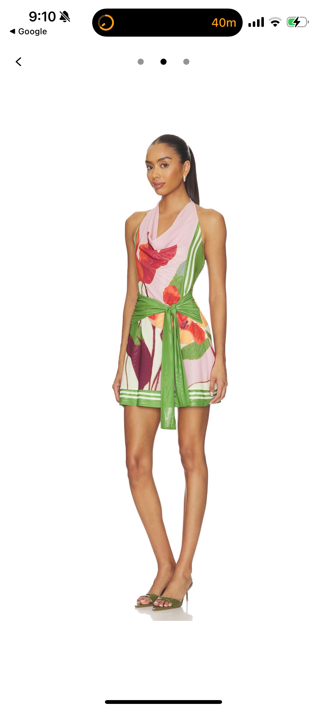 sovere green dress SOVERE Tilt Knit Dress in Olive