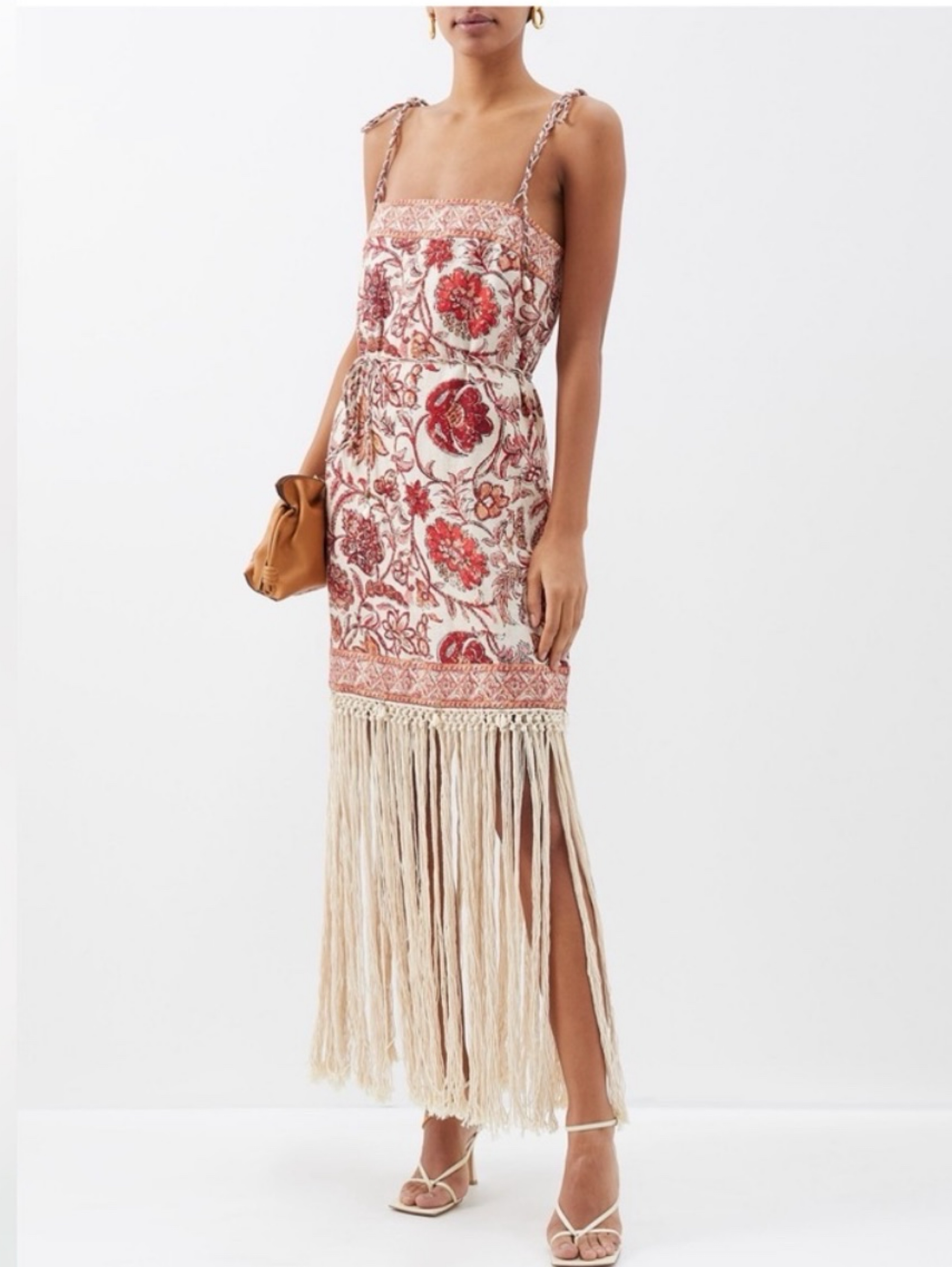 zimmermann vitali printed linen maxi dress Zimmermann Vitali Midi Dress - Floral Multi