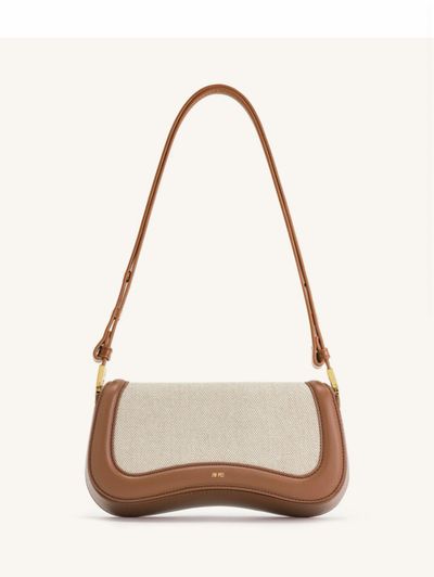 JW PEI Joy Shoulder Bag - Brown Canvas by JW PEI | Pickle