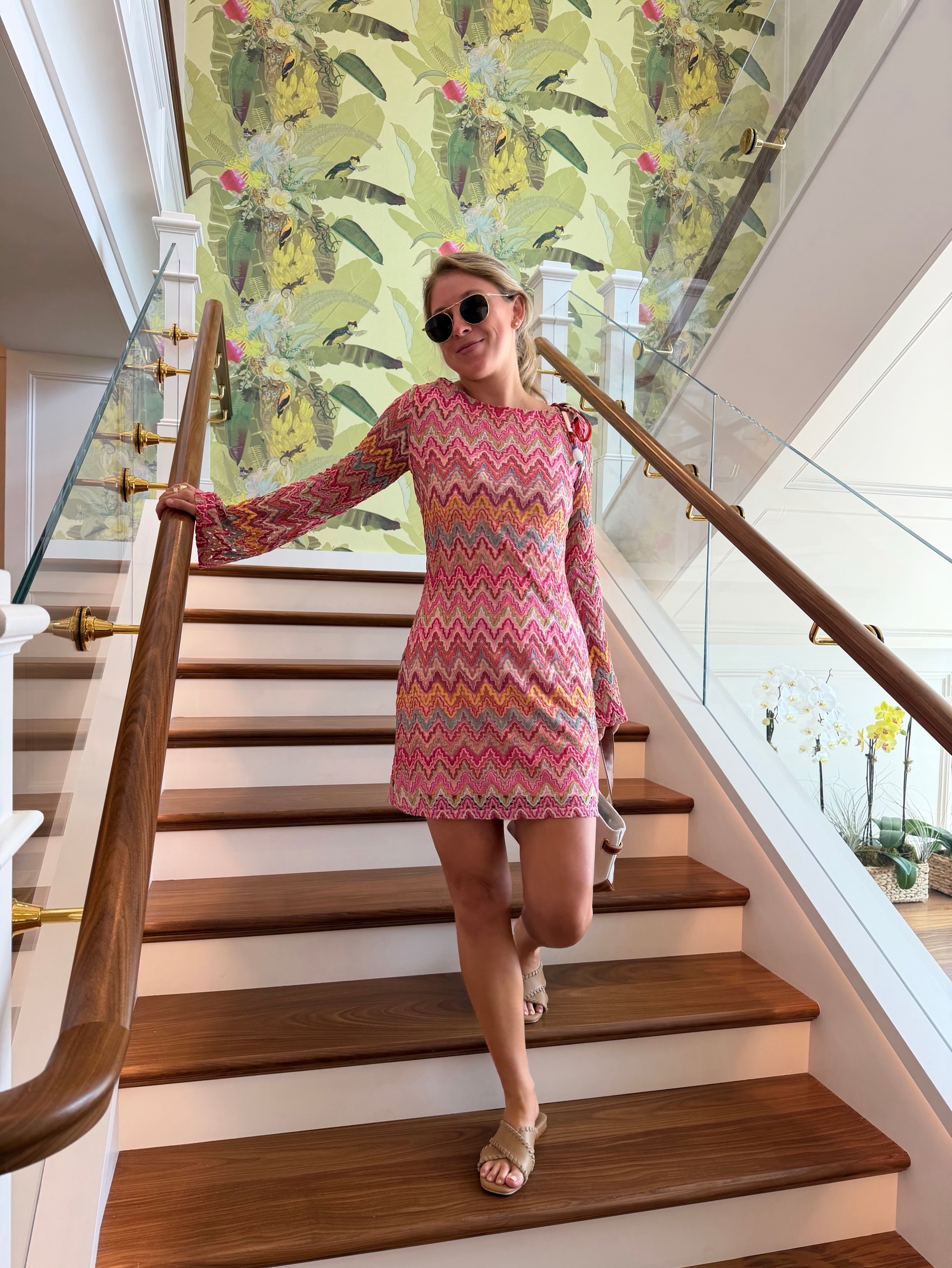 NATHALIE BARNETT ホワイトローファー Hill House Nathalie Dress in Pink by Hill House Home | Pickle