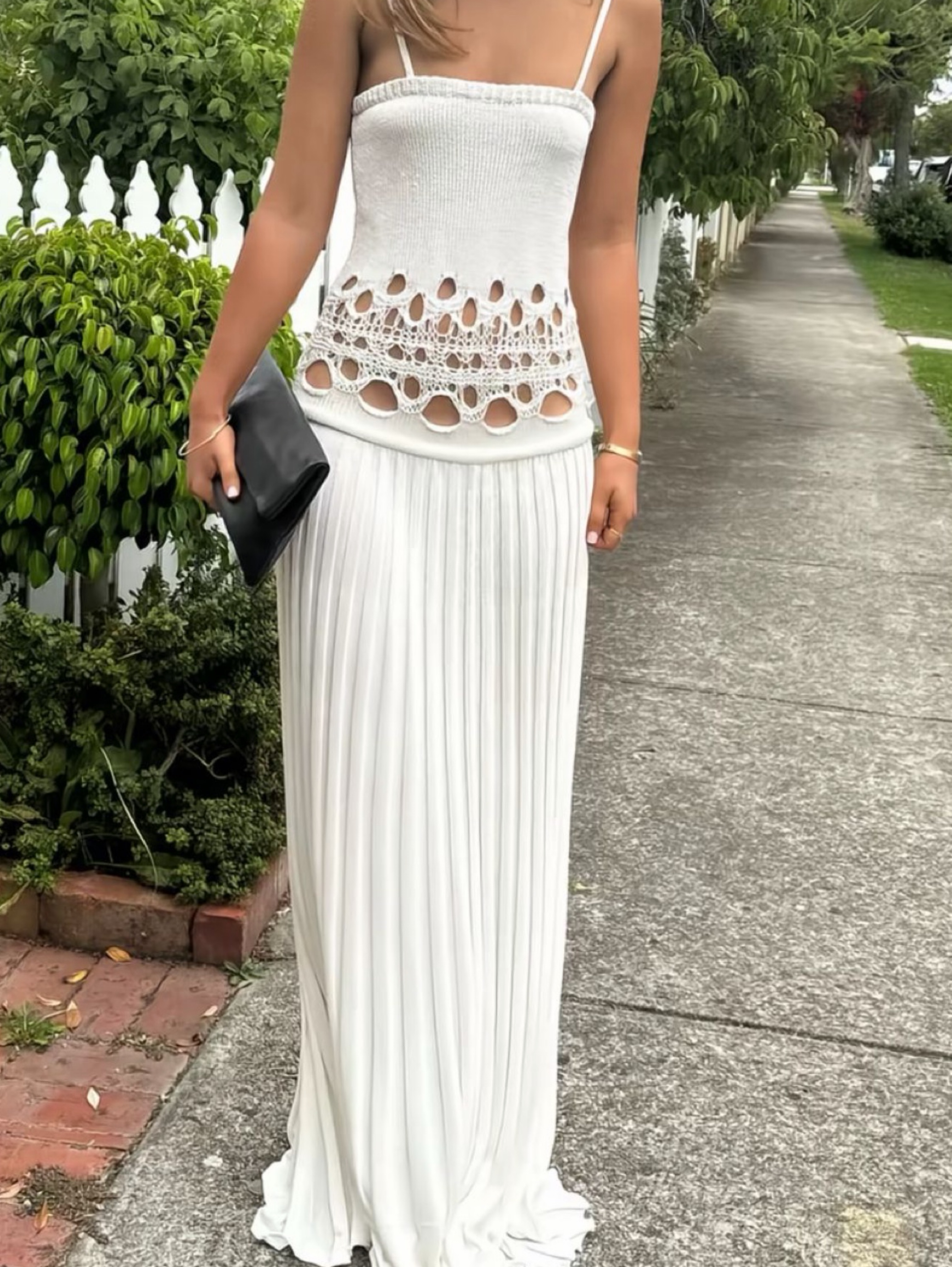 christopher esber white crochet dress Christopher Esber Crochet Knit Dress by Christopher Esber