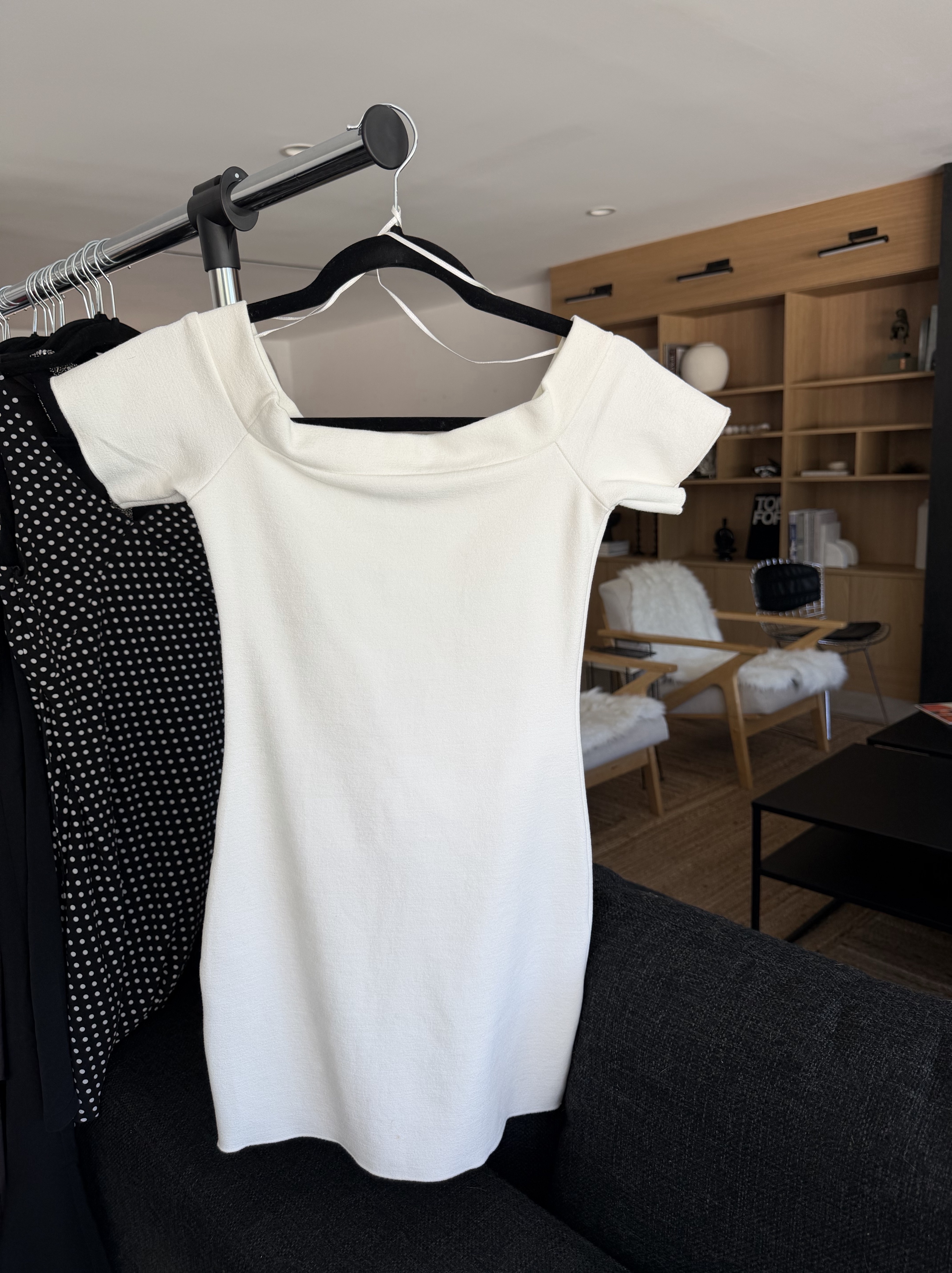 zara off the shoulder mini dress Little Black Dresses