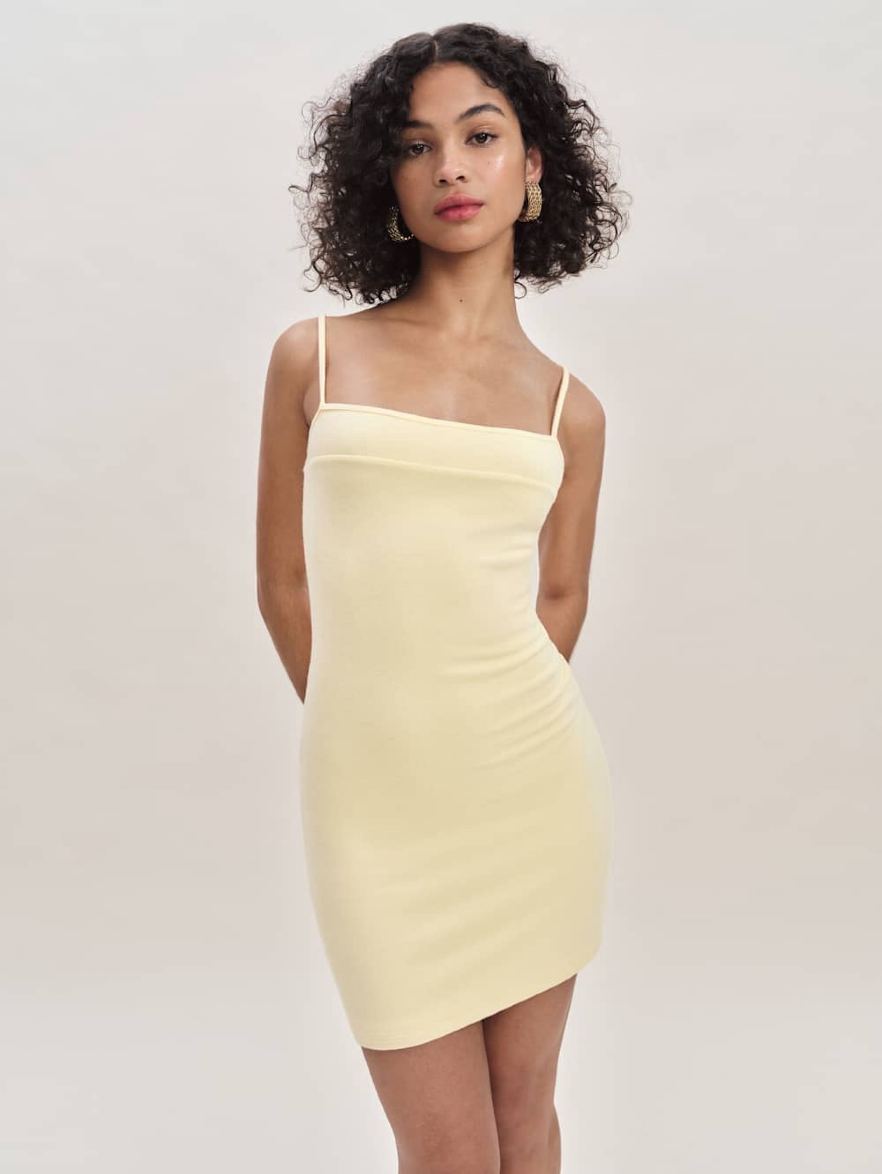 chloe knit shrug dress set Reformation - Chloe Knit Shrug Dress Set