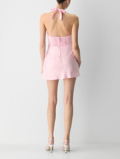 nightscape linen dress OXFORD, MS | Aritzia Nightscape Linen Halter Dress XS Rent $50