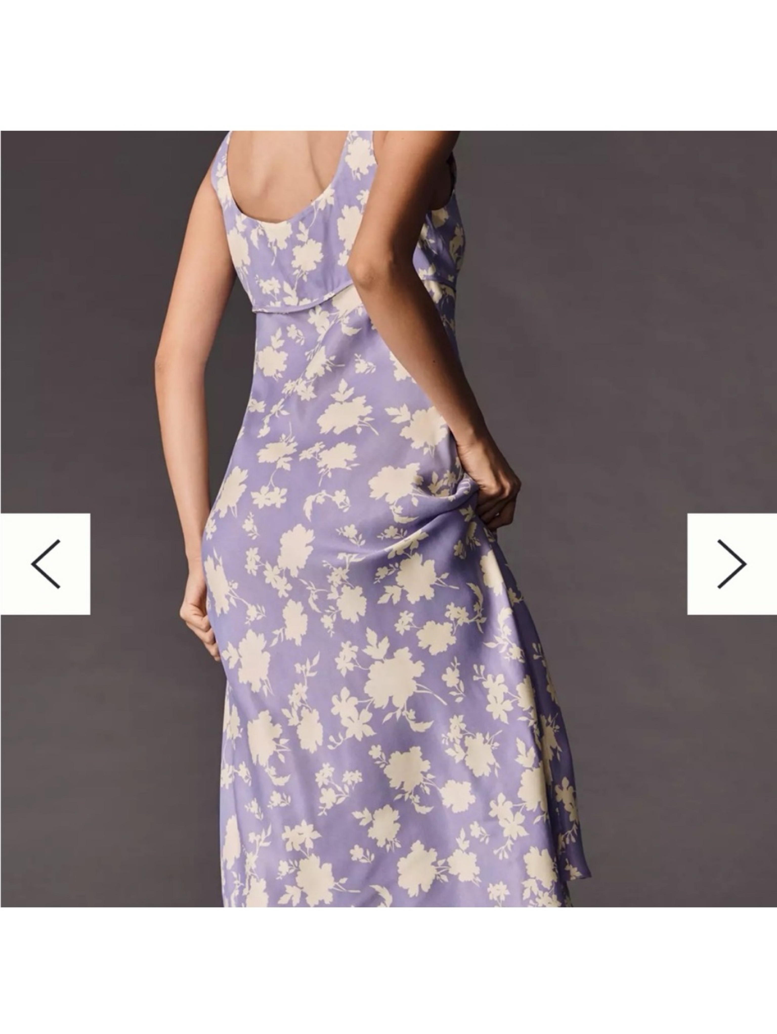 maeve square-neck midi slip dress New Anthropologie Maeve Cowl Neck Slip Midi Dress Size Large MSRP: $170
