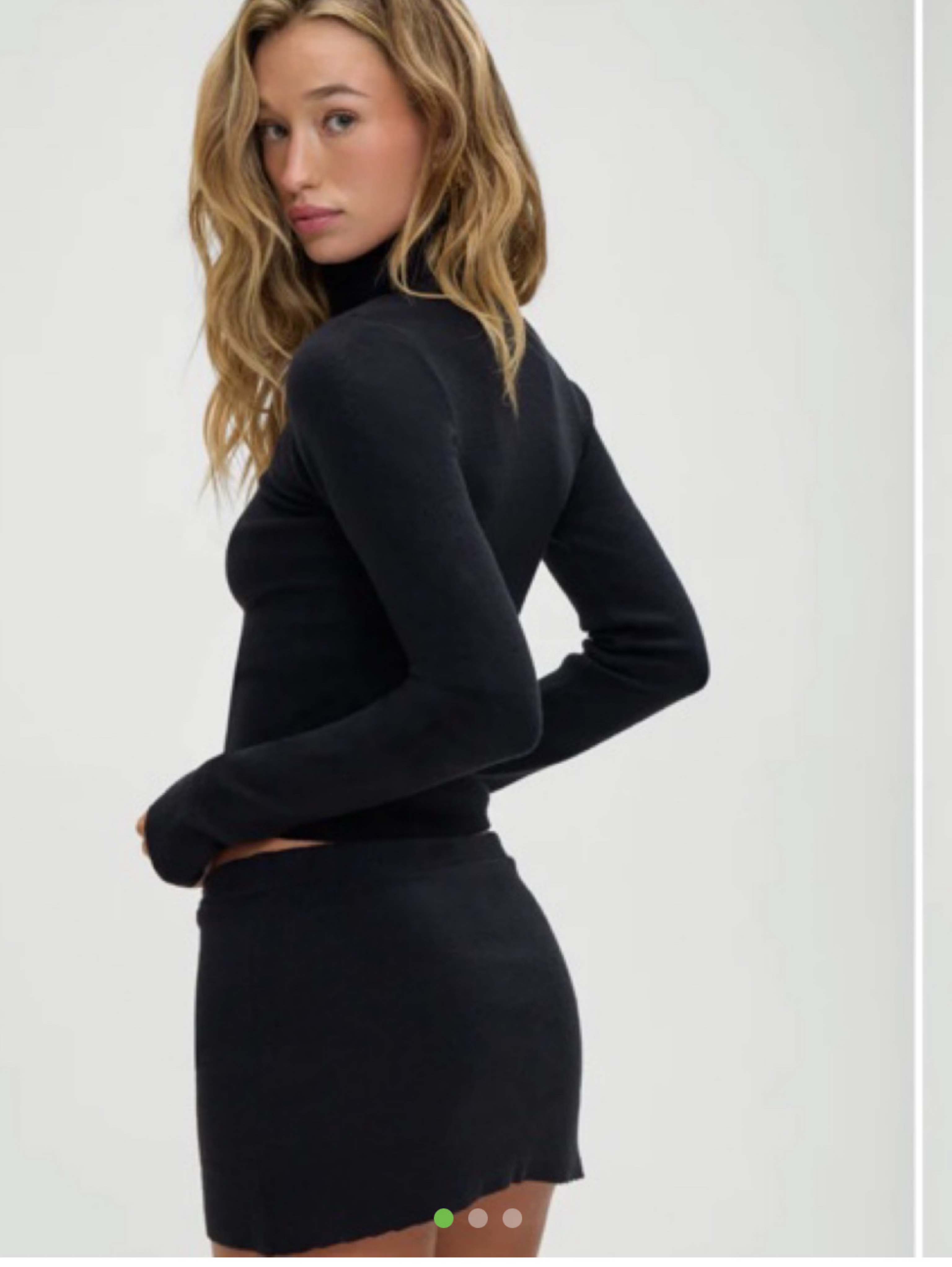 Frankie’s bikinis knit mini skort