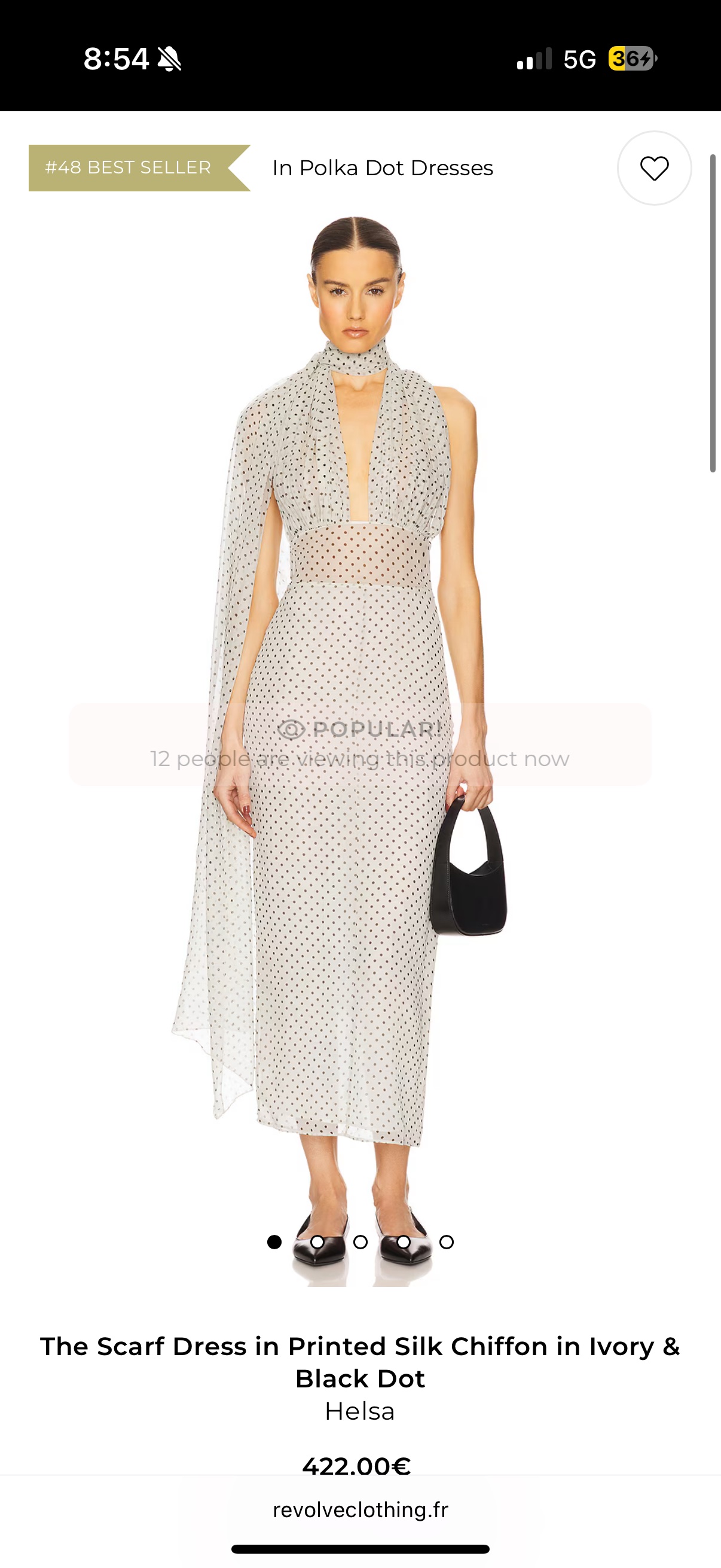 Helsa scarf polka dot dress by Helsa - Pickle