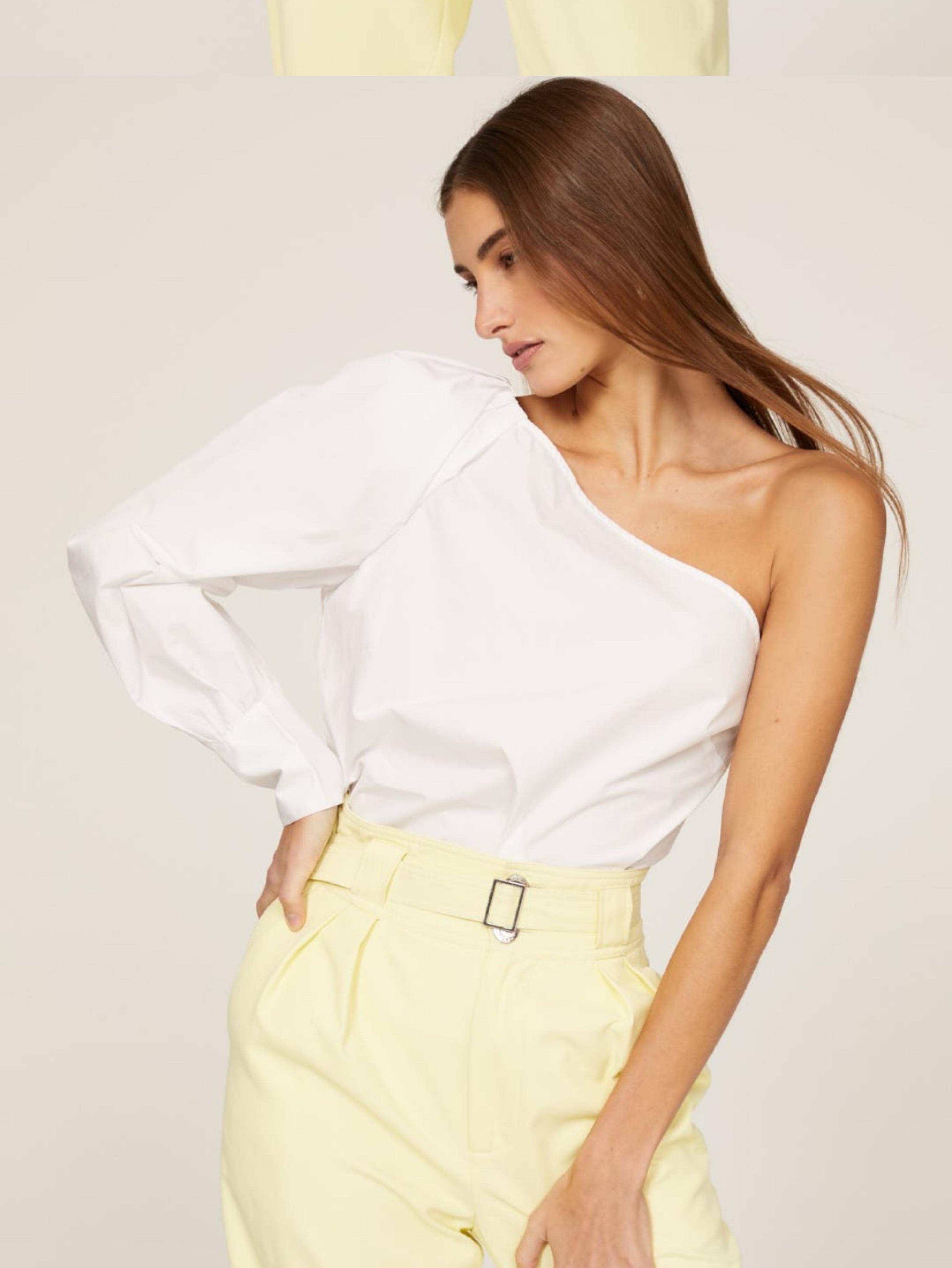 Derek Lam One Shoulder Top by Derek Lam 10 Crosby - Pickle
