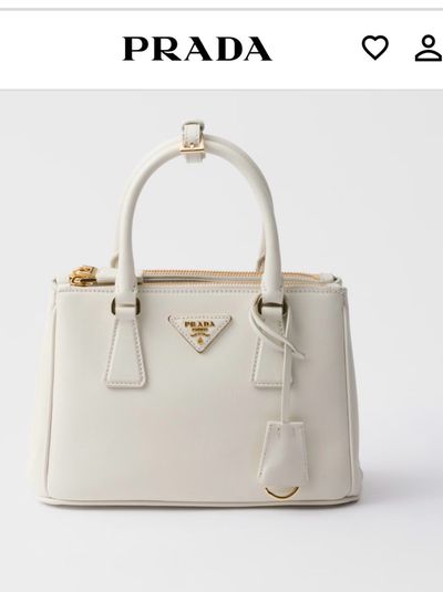 PRADA ホワイト ケース Prada White Saffiano Small Leather Bag by Prada | Pickle