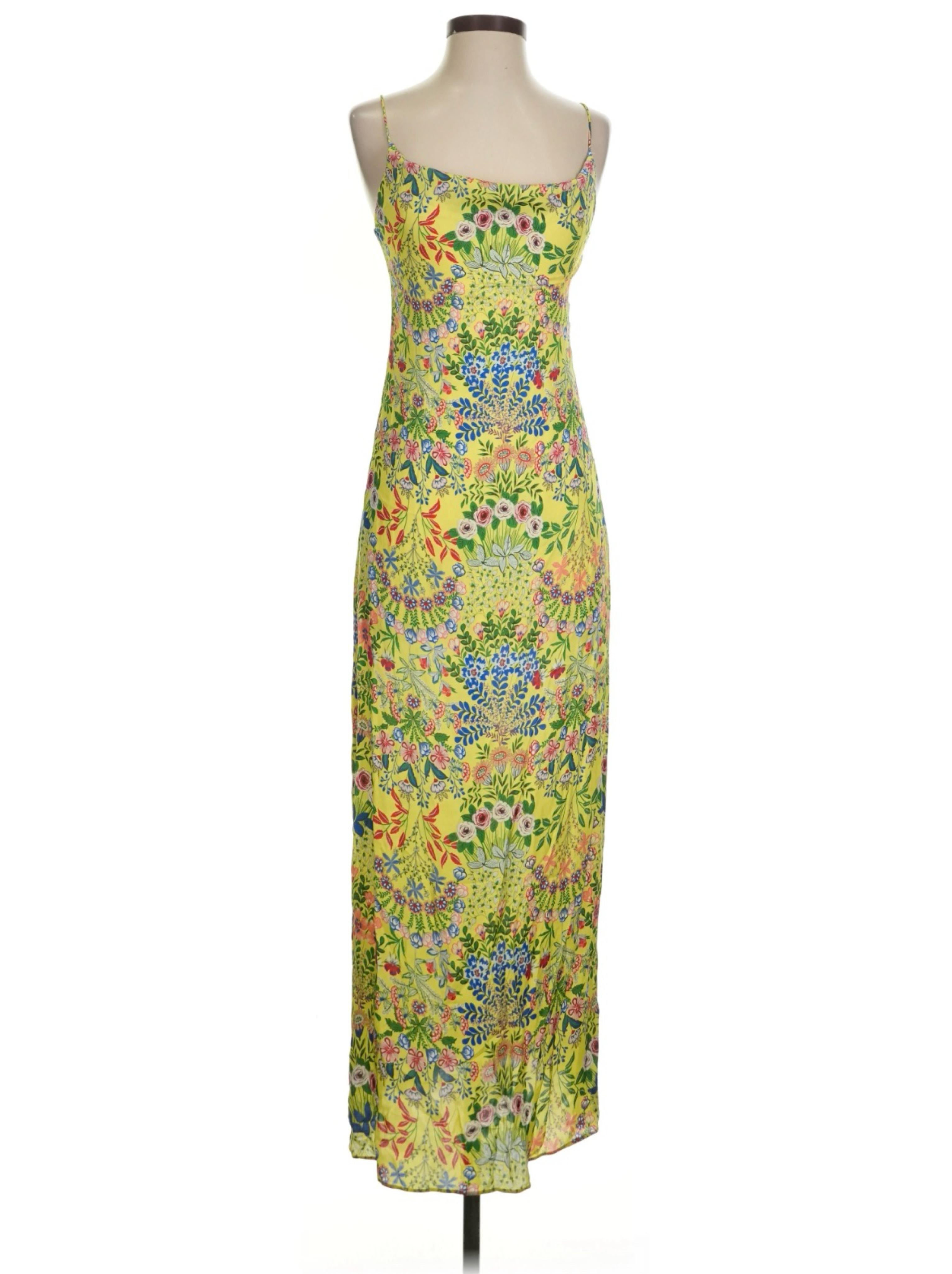 alice and olivia yellow maxi dress Alice + Olivia Chana Strapless side-slit Maxi Dress | Yellow