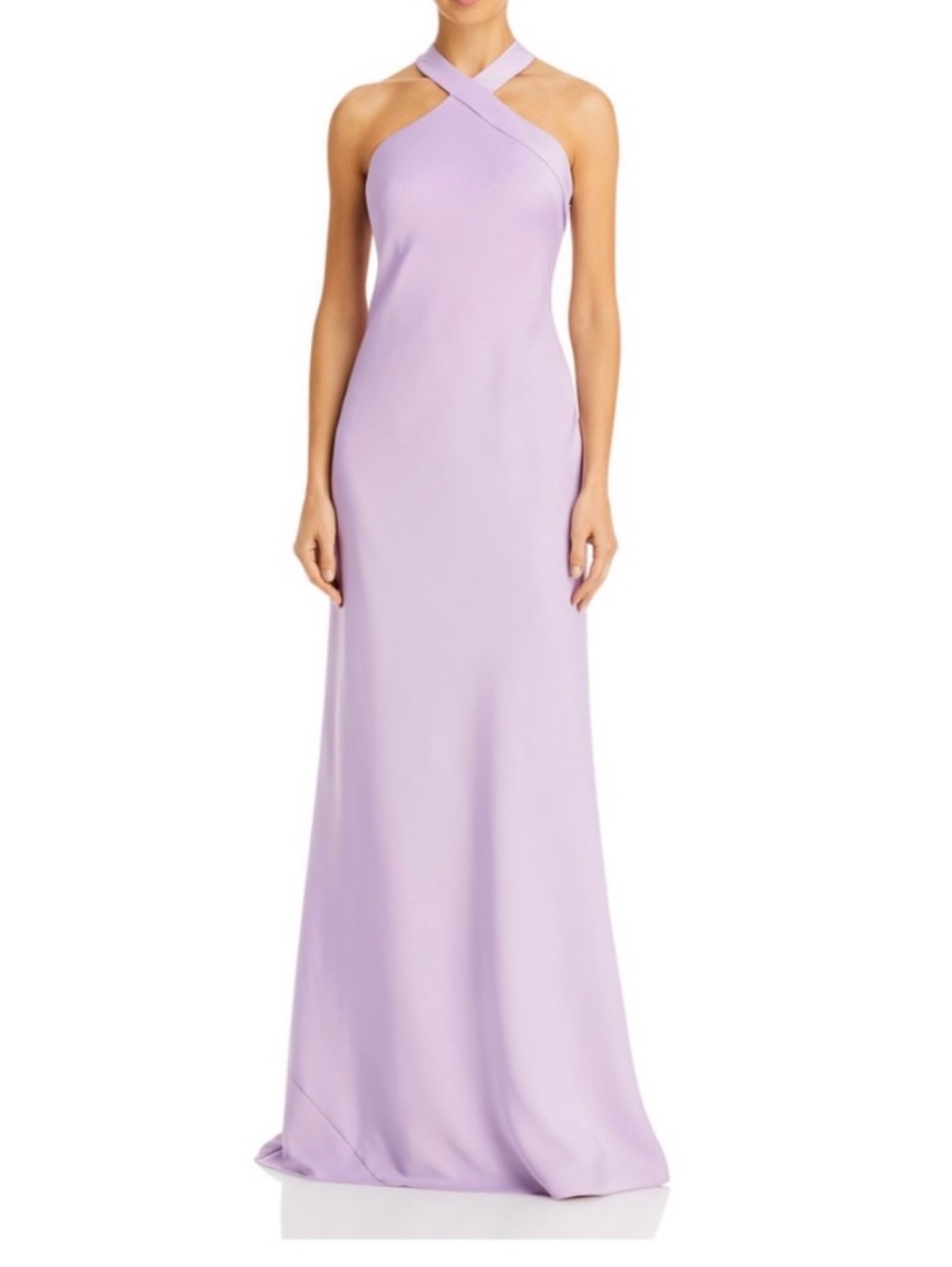 aidan mattox halter long dress Aidan Mattox