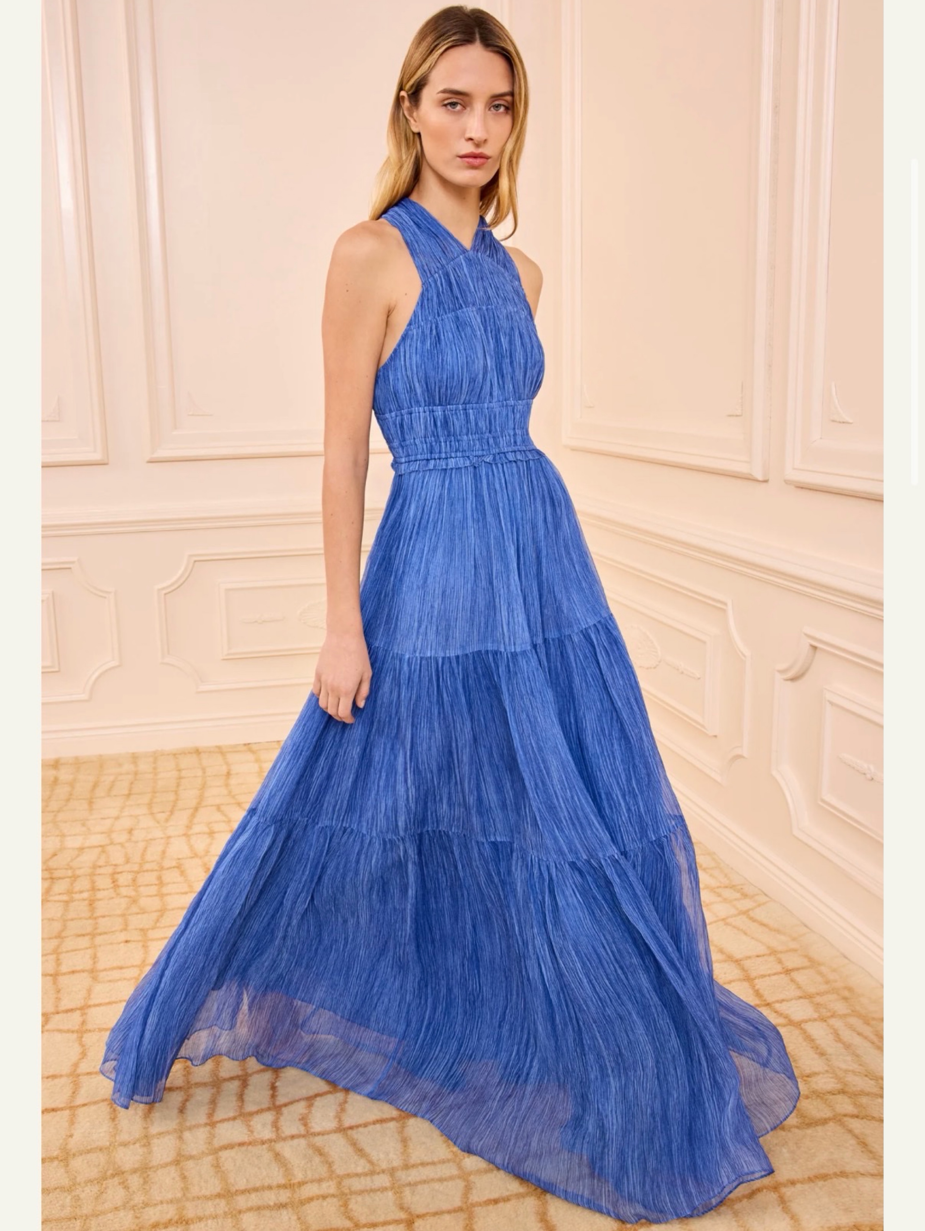 ulla johnson augustine pleated maxi dress Ulla Johnson Augustine Dress In Amethyst - 60% Off