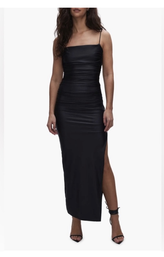 long black women's dress Buy Black Glitz and Glam Partywear Gown for Women main image 0