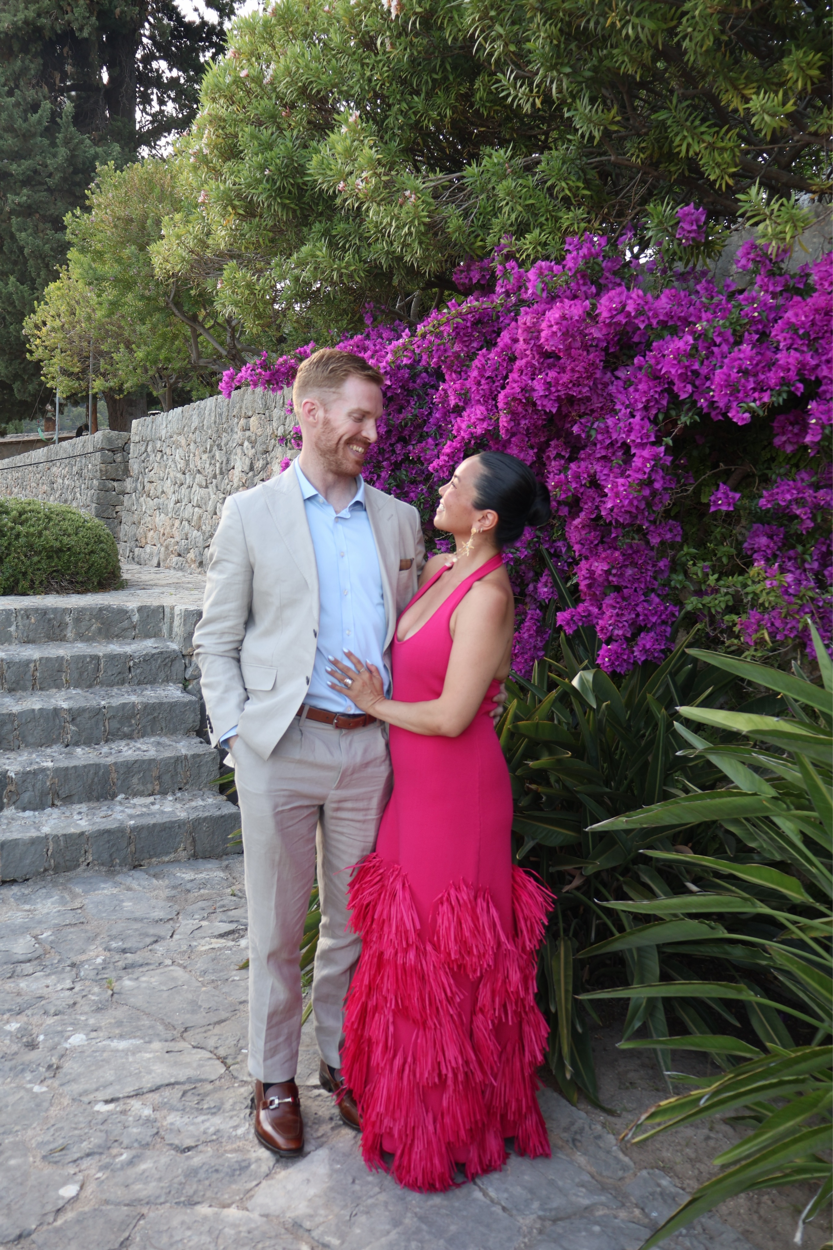 aje pink knit dress Aje Elva Raffia Knit Midi Dress in Fuschia by Aje