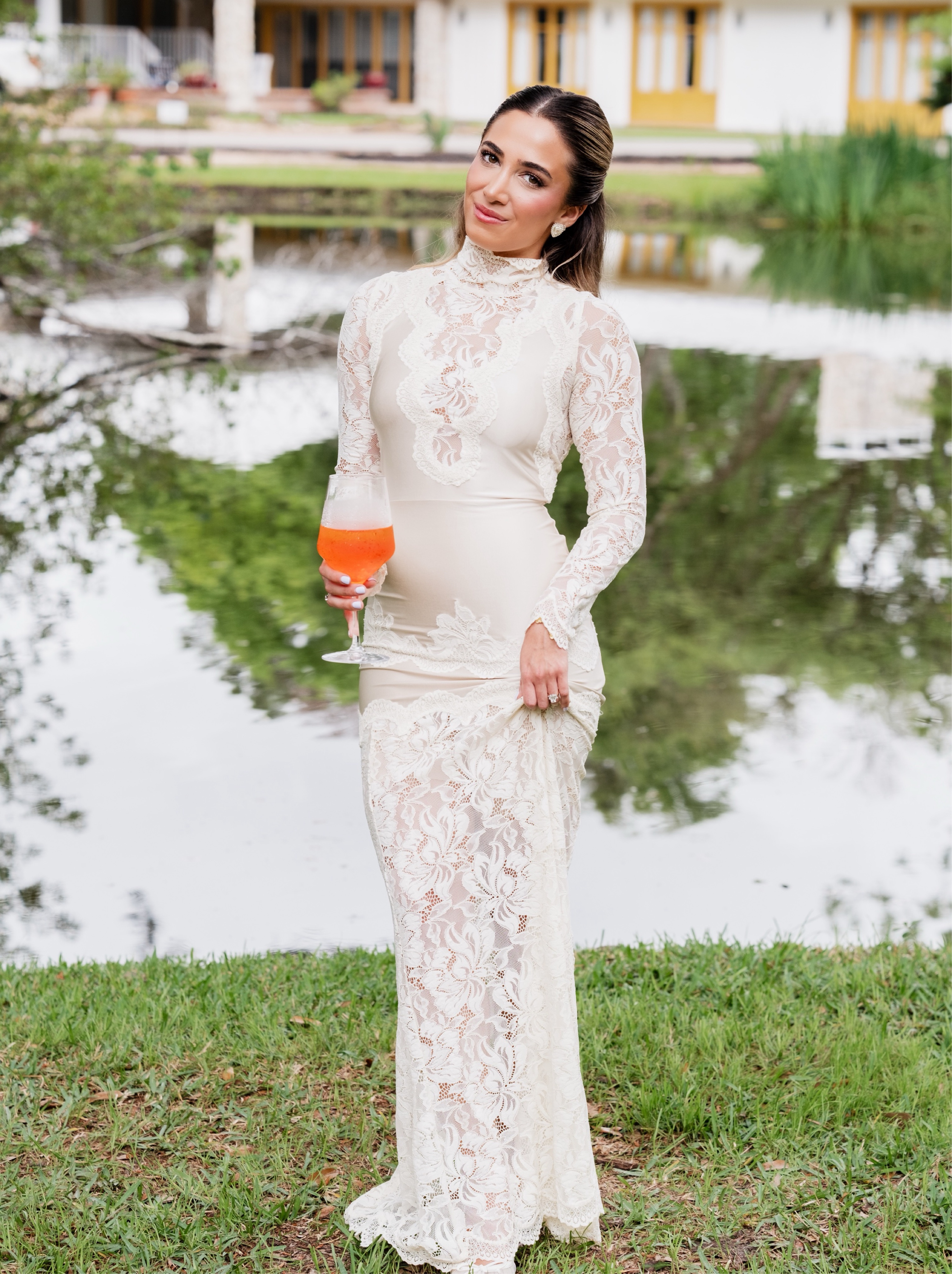 rabanne white lace dress Lace-trimmed maxi dress in white - Rabanne