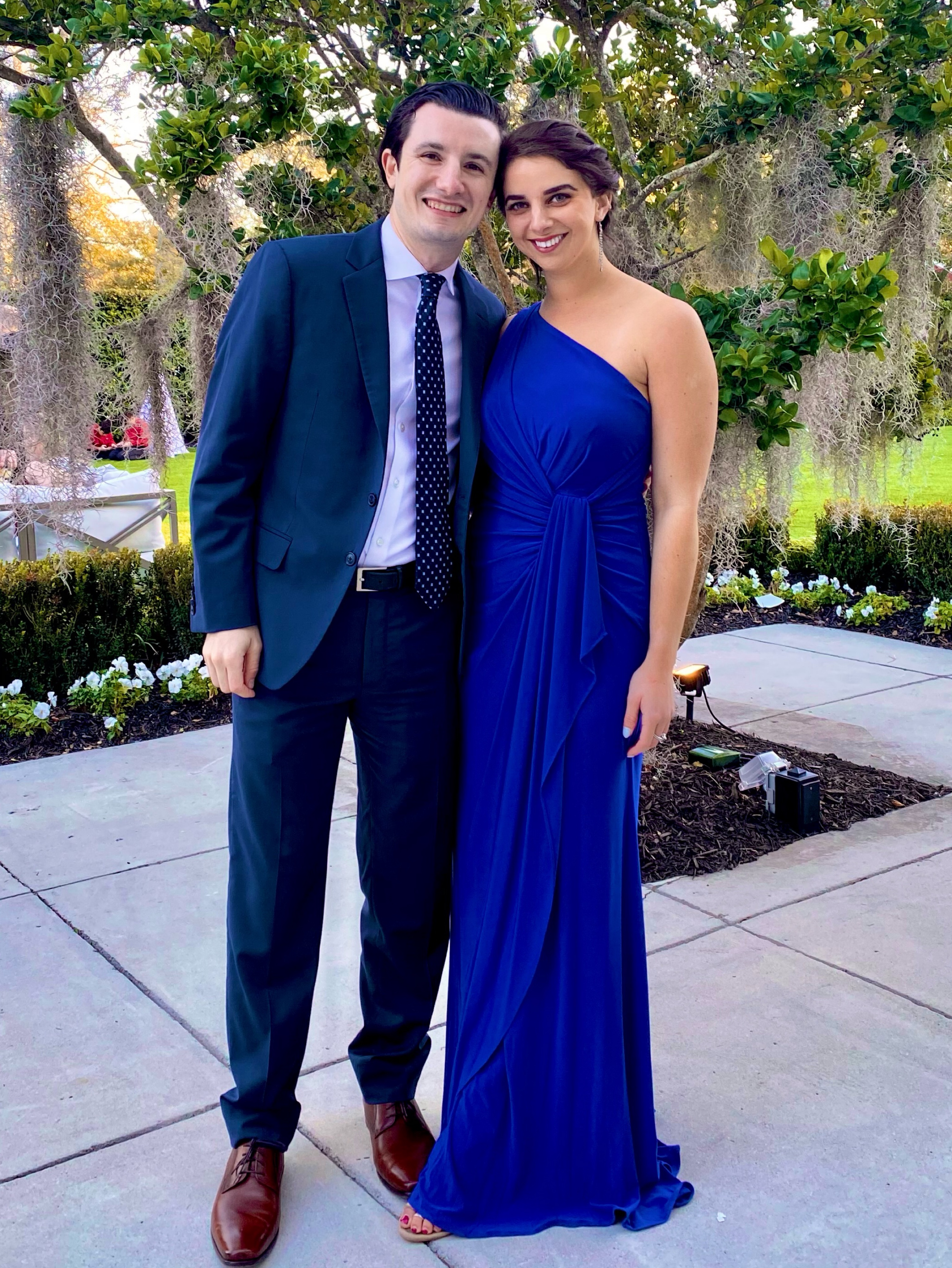 adrianna papell one shoulder dress blue One Shoulder Jacquard Mermaid Gown With Drape Detail In Cobalt Teal