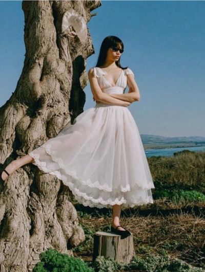 For Love & Lemons Nicole Midi Maxi Dress by For Love & Lemons | Pickle