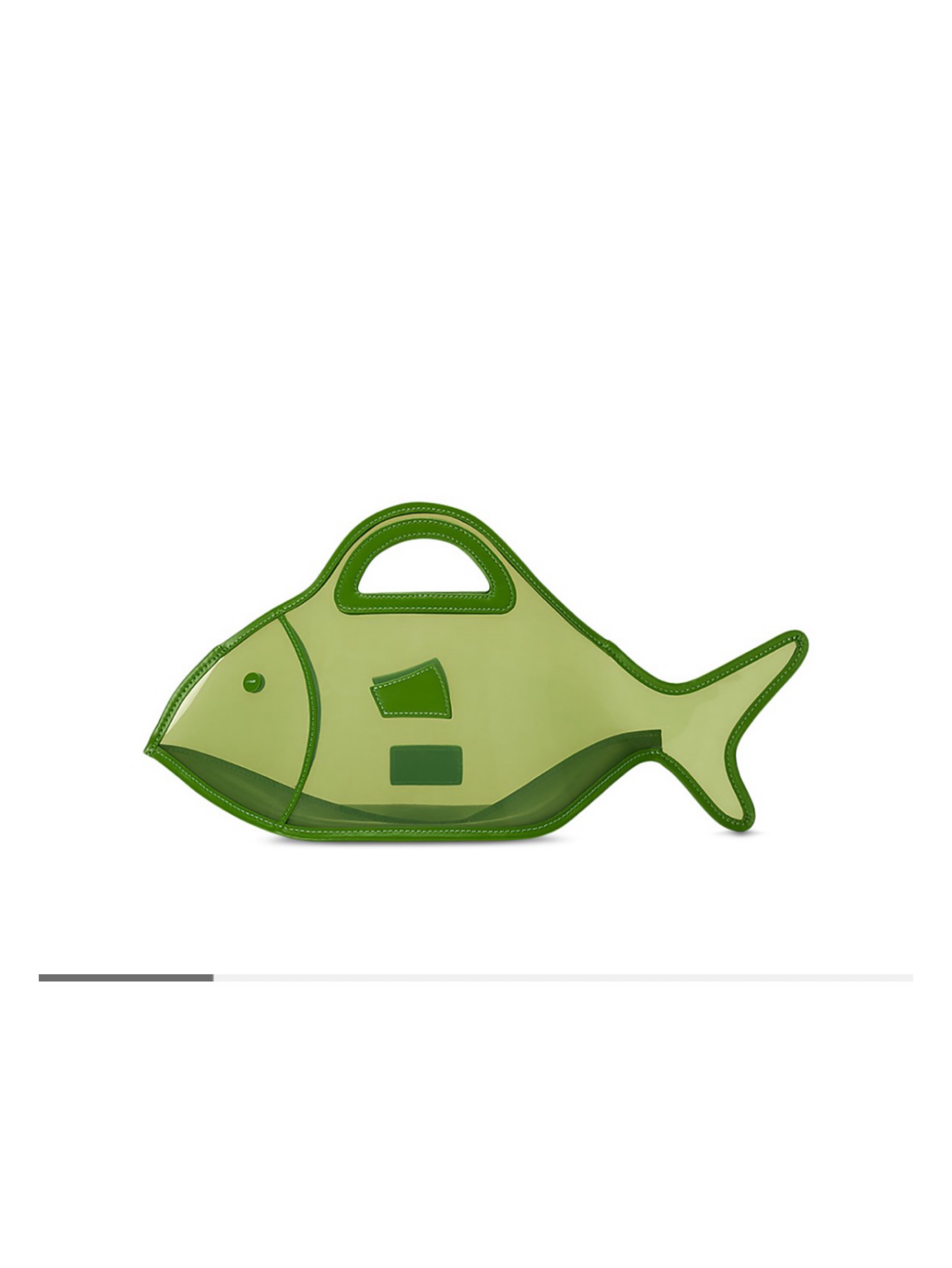 STAUD Cleo Fish Tote Green